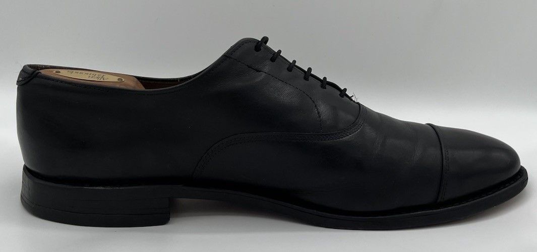 Allen Edmonds Allen Edmonds PARK AVENUE Cap Toe Black Leather Oxfords 12D Size US 12 / EU 45 - 5 Thumbnail