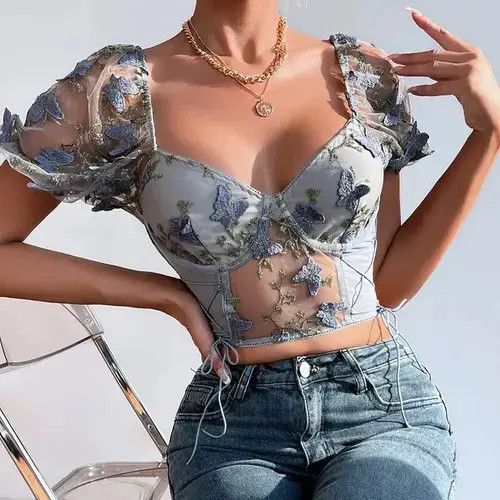 Designer Yimunancy Boho Bufferfly Embroidery Size S / US 4 / IT 40 - 3 Thumbnail