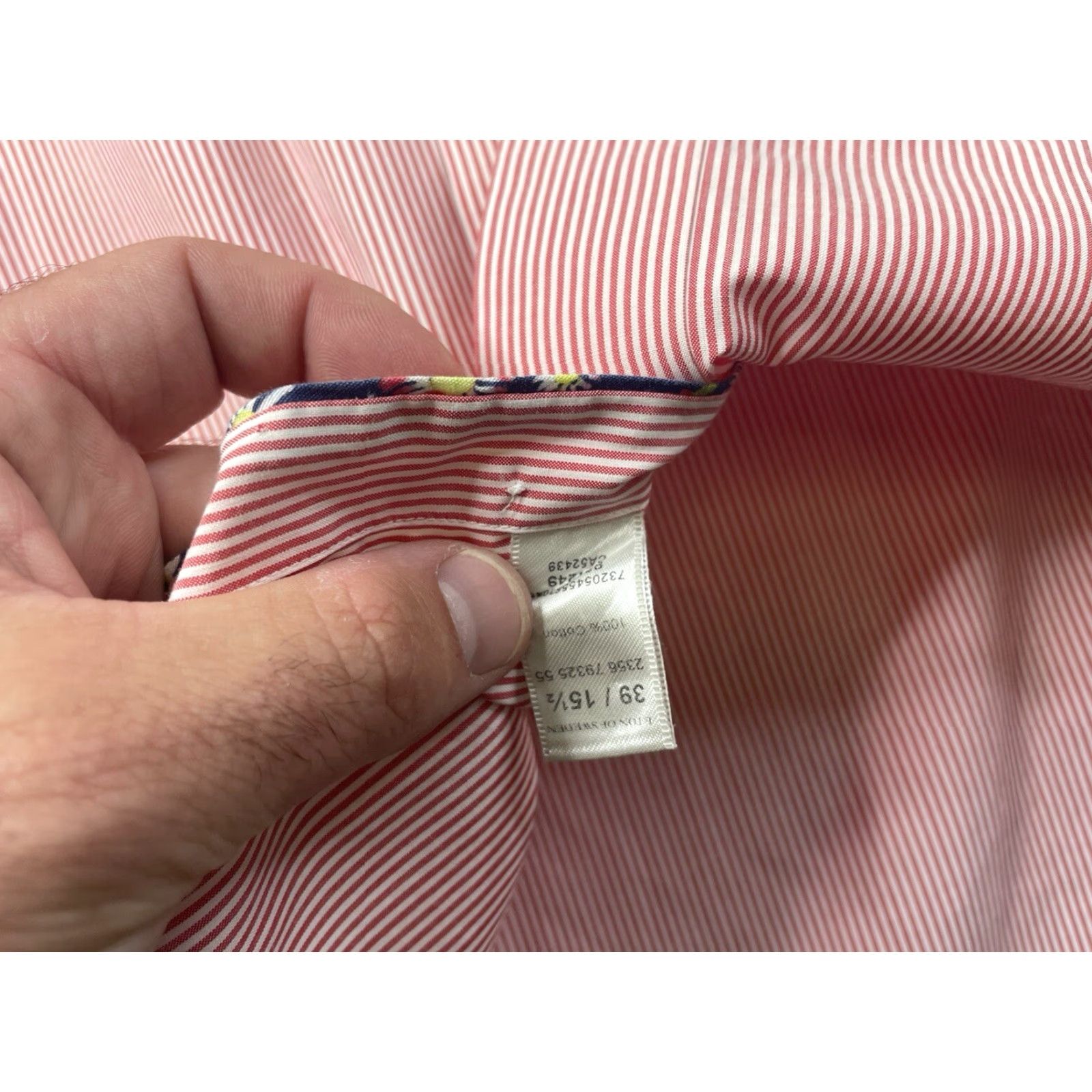Eton ETON Dress Shirt Striped Button-Down Contemporary Fit Mens 15.5-39 Multicolor Cotton Shirt Pattern Striped Business Formal Workwear Size 42R - 4 Thumbnail