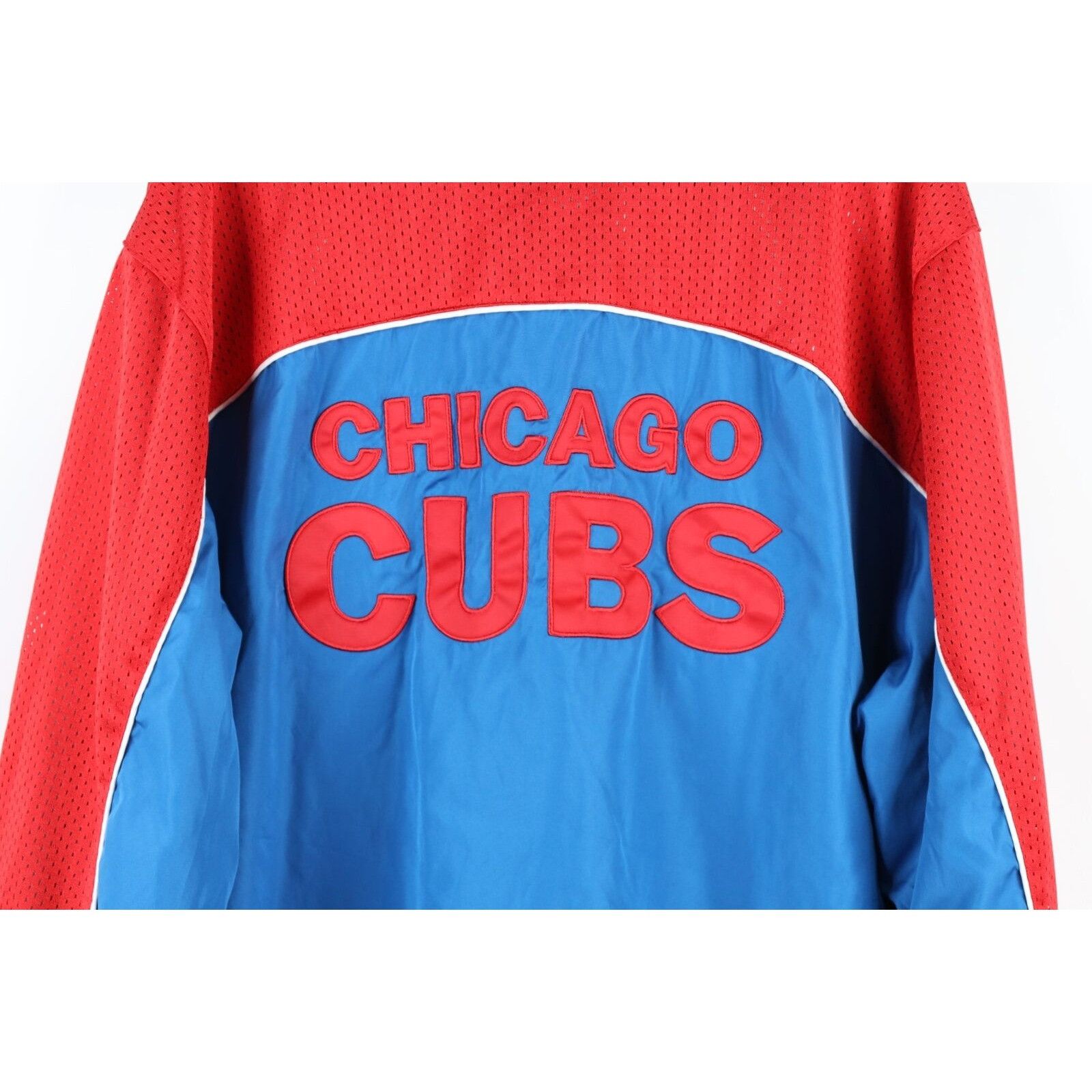 Vintage Vintage Distressed Chicago Cubs Baseball Half Zip Jacket Size US M / EU 48-50 / 2 - 10 Thumbnail