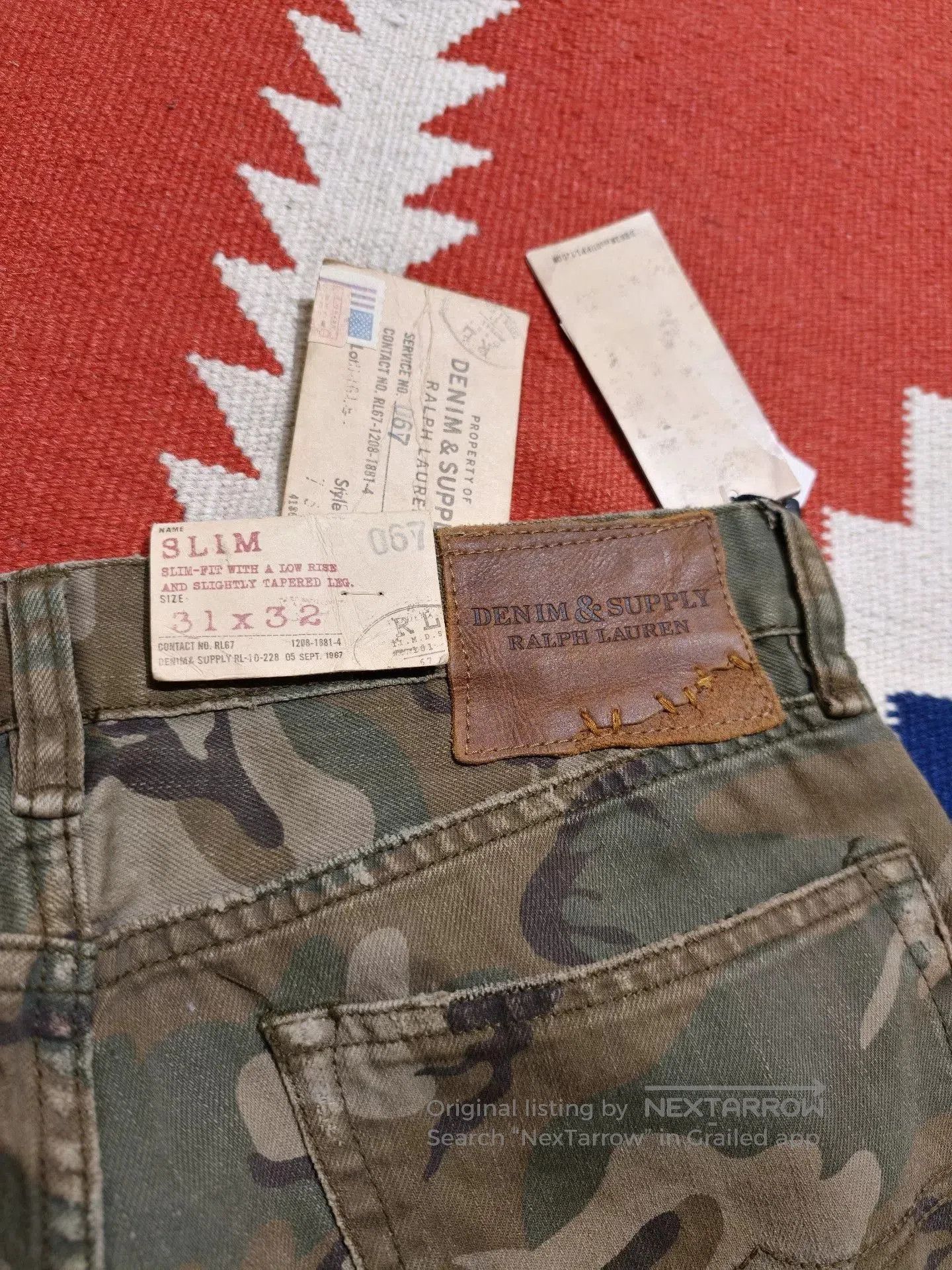 RRL Ralph Lauren Polo Ralph Lauren Camo Cargo Pants. Size US 31 - 8 Thumbnail