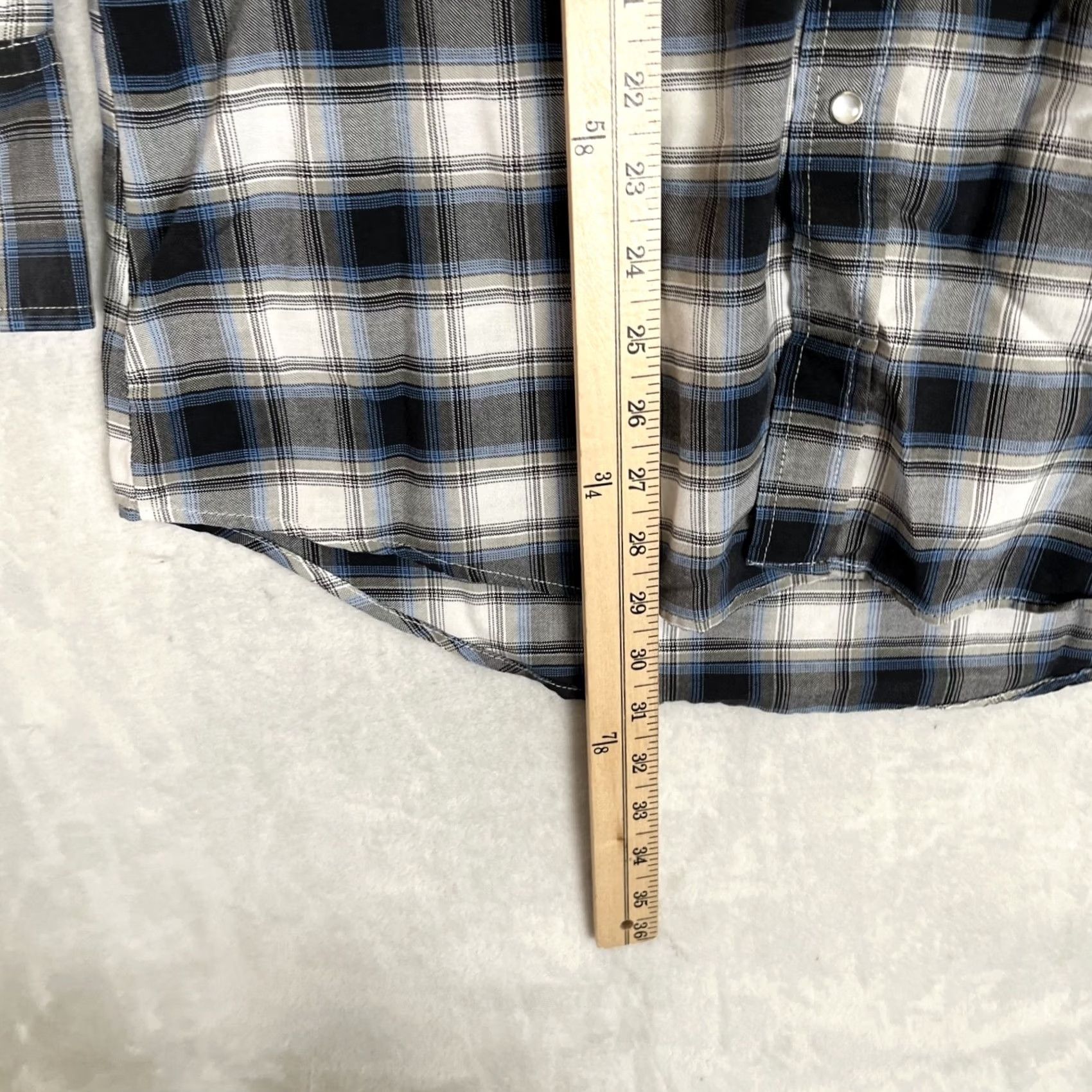 Vintage Ely Cattleman Blue Plaid Shirt Men's M Long Sleeve Western Cowboy Size US M / EU 48-50 / 2 - 4 Thumbnail