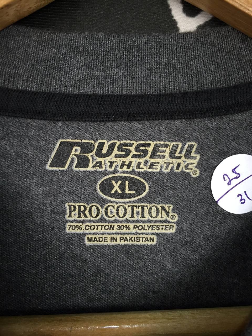 Russell Athletic × Vintage Russell Athletic Embroidered Logo Pro Cotton Tee Size US XL / EU 56 / 4 - 7 Thumbnail