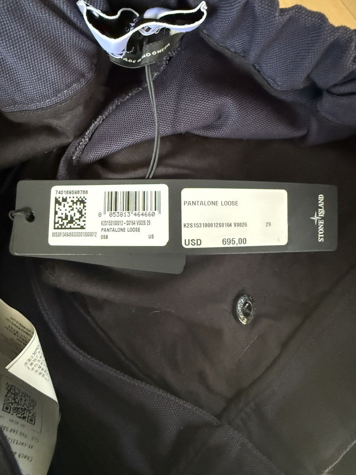 Stone Island BNWT Stone Island Pleated Cargo Pants Size US 29 - 4 Thumbnail