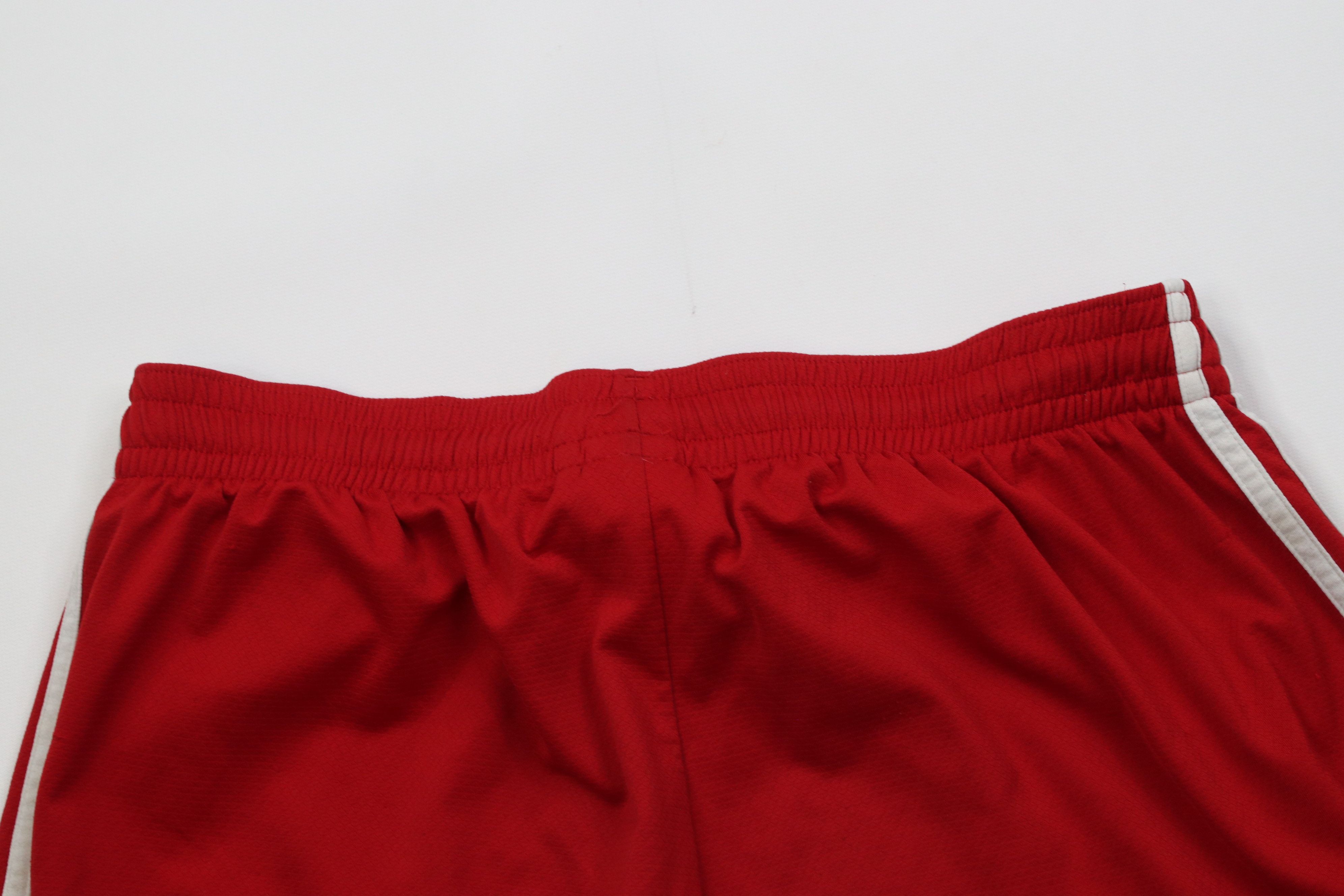 Adidas Vintage Y2K Adidas Knee Running Jogging Soccer Shorts Red Size US 34 / EU 50 - 10 Thumbnail