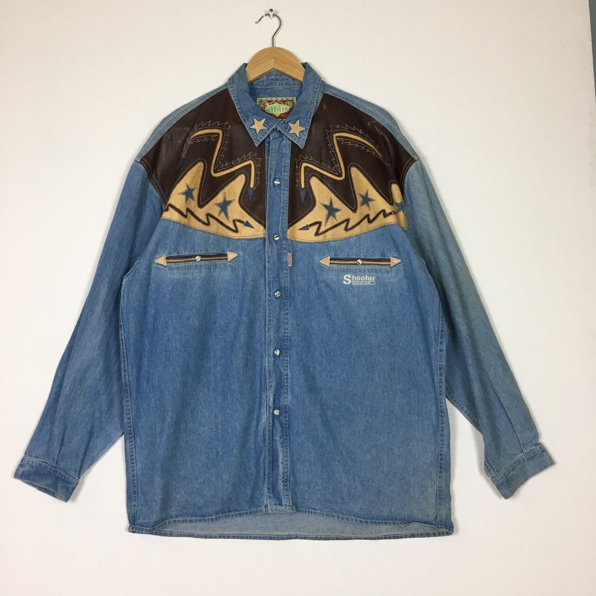 Vintage Shooter Original Pearl Snap Button Western Shirt