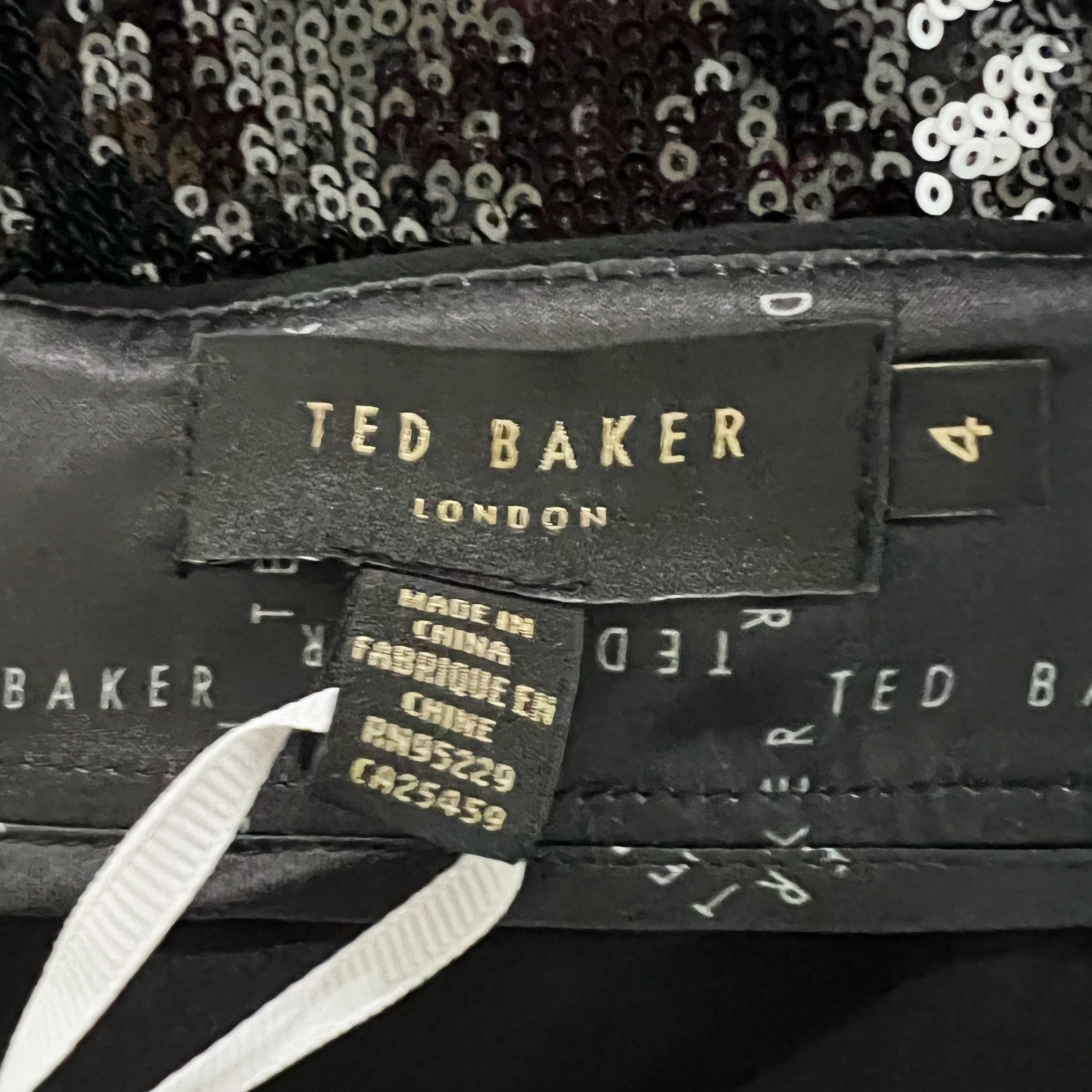 Ted Baker NEW Ted Baker Hoopss Check Sequin Embellished Size 32" / US 10 / IT 46 - 2 Thumbnail