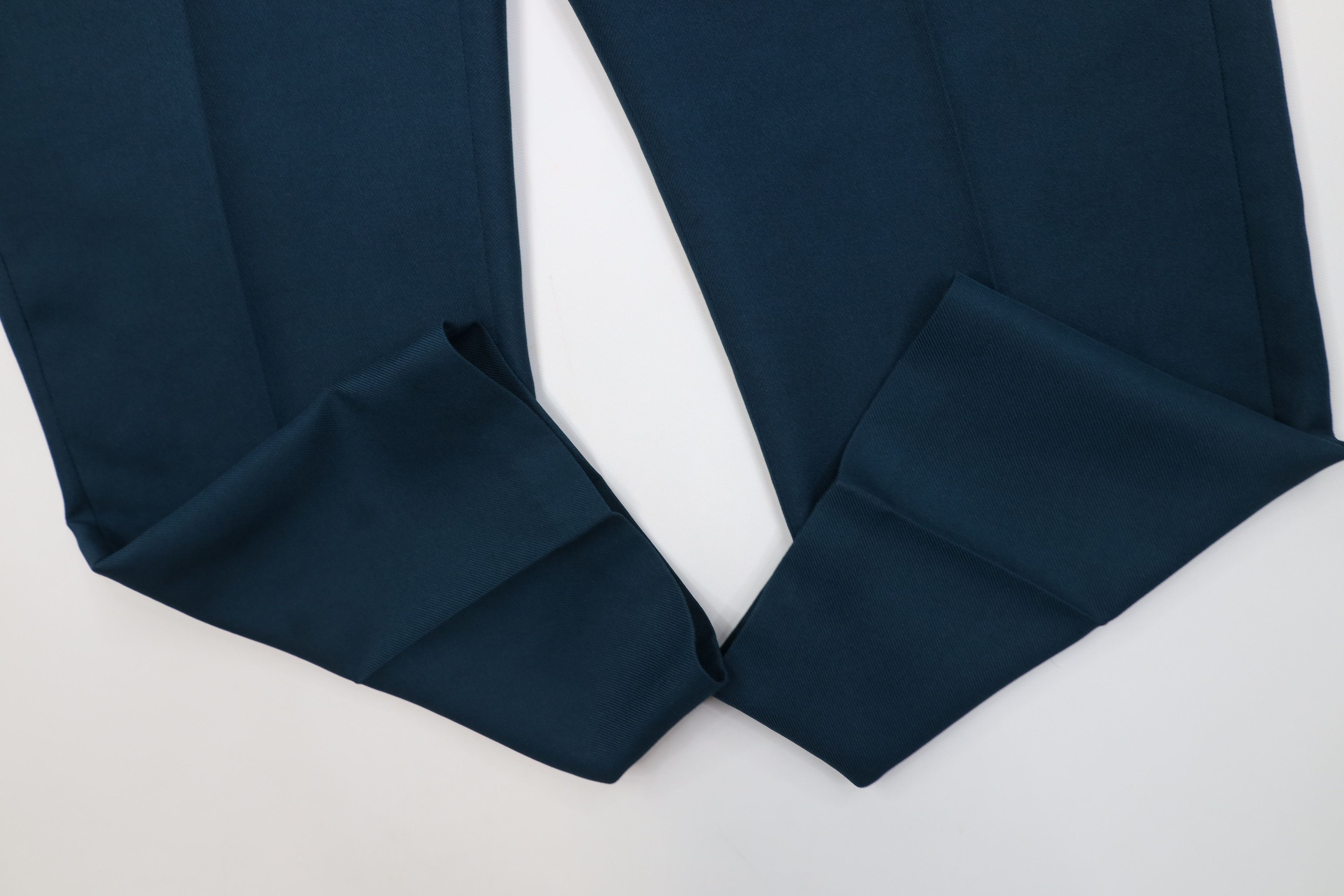 Vintage Vintage 90s Streetwear Knit Flared Wide Leg Chino Pants Teal Size US 34 / EU 50 - 5 Thumbnail