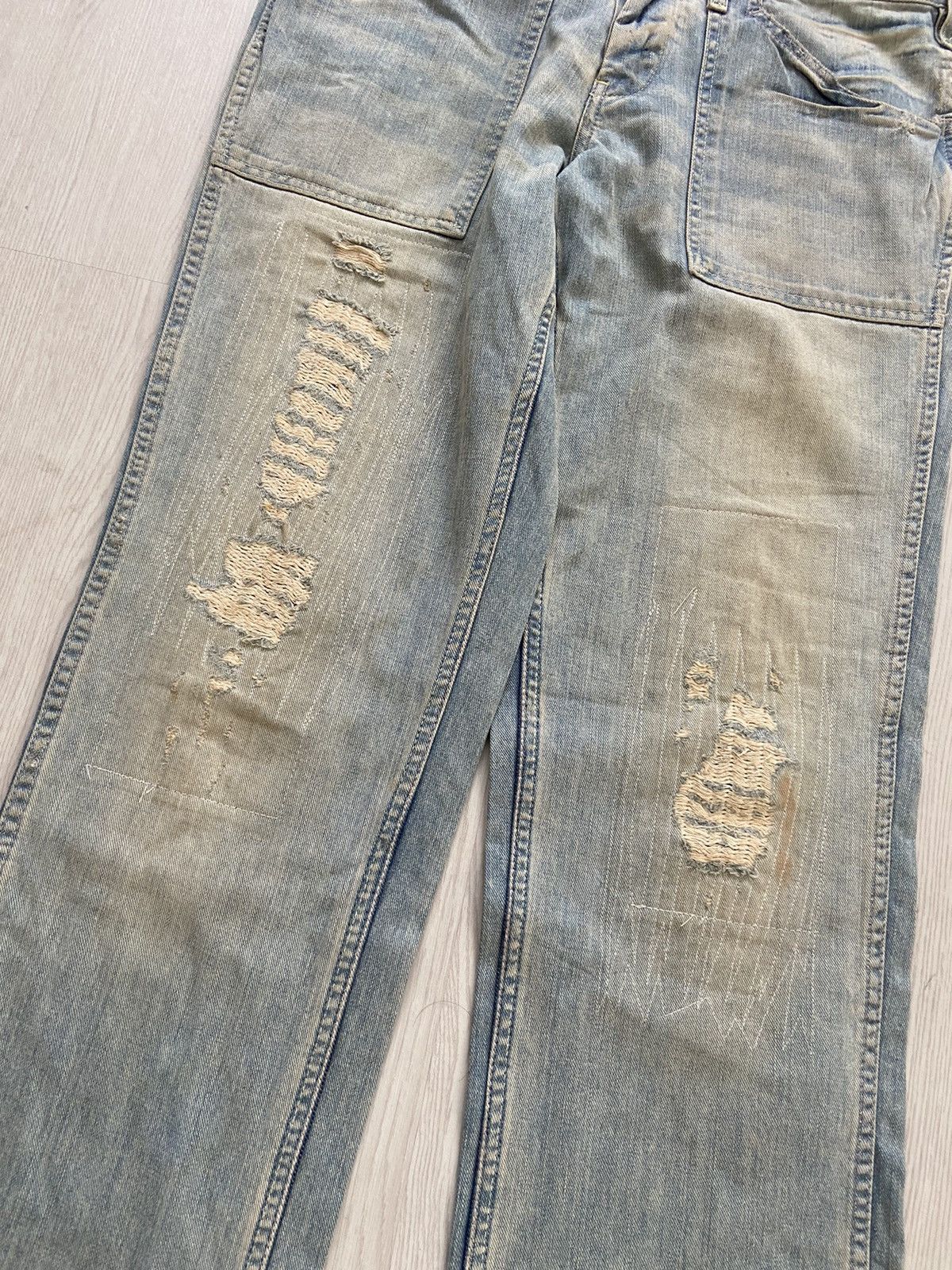 Ralph Lauren Vintage Ralph Lauren Zigzag Buckle Back Baker Denim Size US 34 / EU 50 - 3 Thumbnail