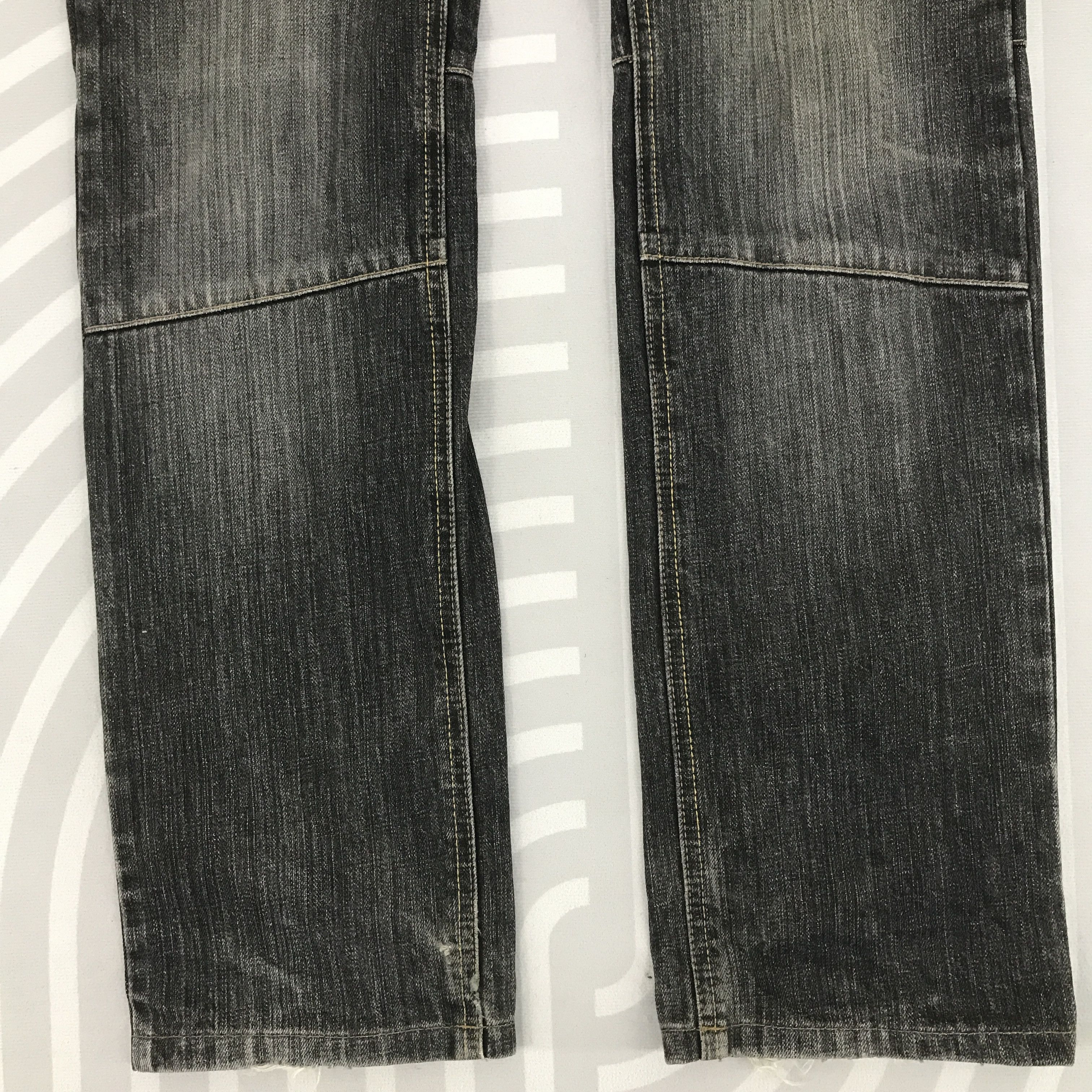 Japanese Brand × Vintage Vintage Edge rupert Distressed Black Denim jeans pant Size US 29 - 3 Thumbnail