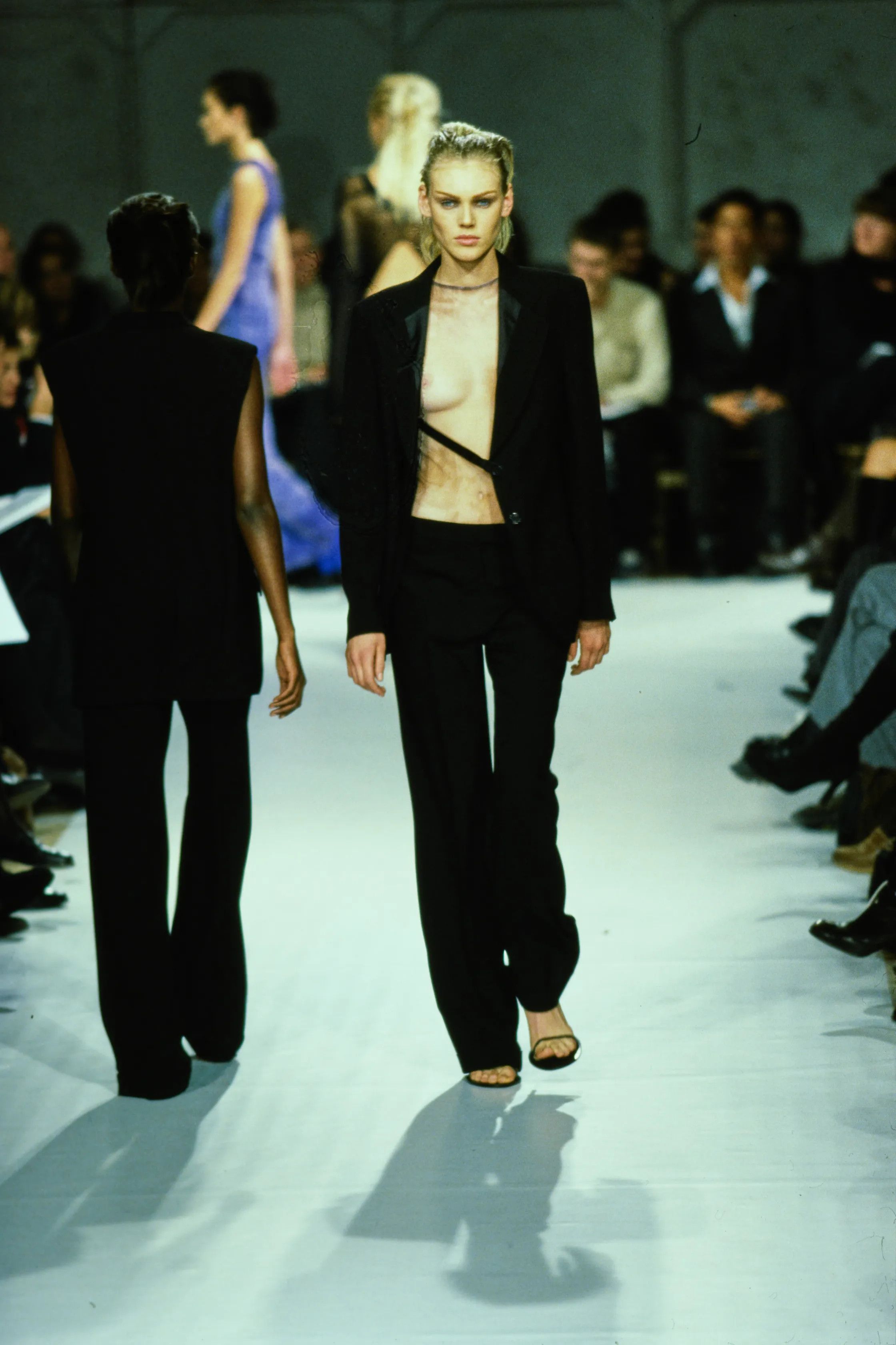 Ann Demeulemeester ANN DEMEULESMEESTER SS1998 RUNWAY LAPEL PAOCKET BLAZER Size XS / US 0-2 / IT 36-38 - 5 Thumbnail