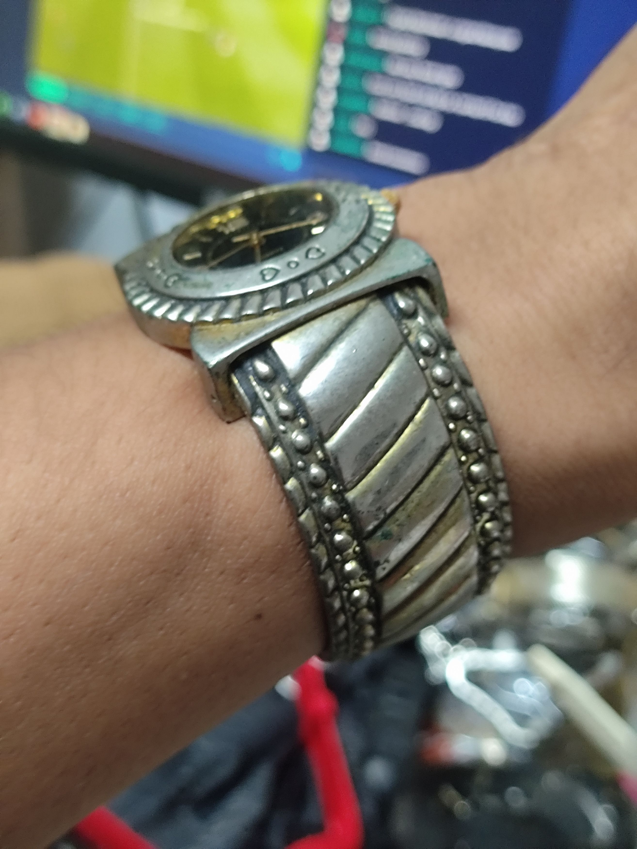 Japanese Brand × Vintage Bijour Terner (K46120) Vintage Steel Art Design Watch Size ONE SIZE - 7 Thumbnail