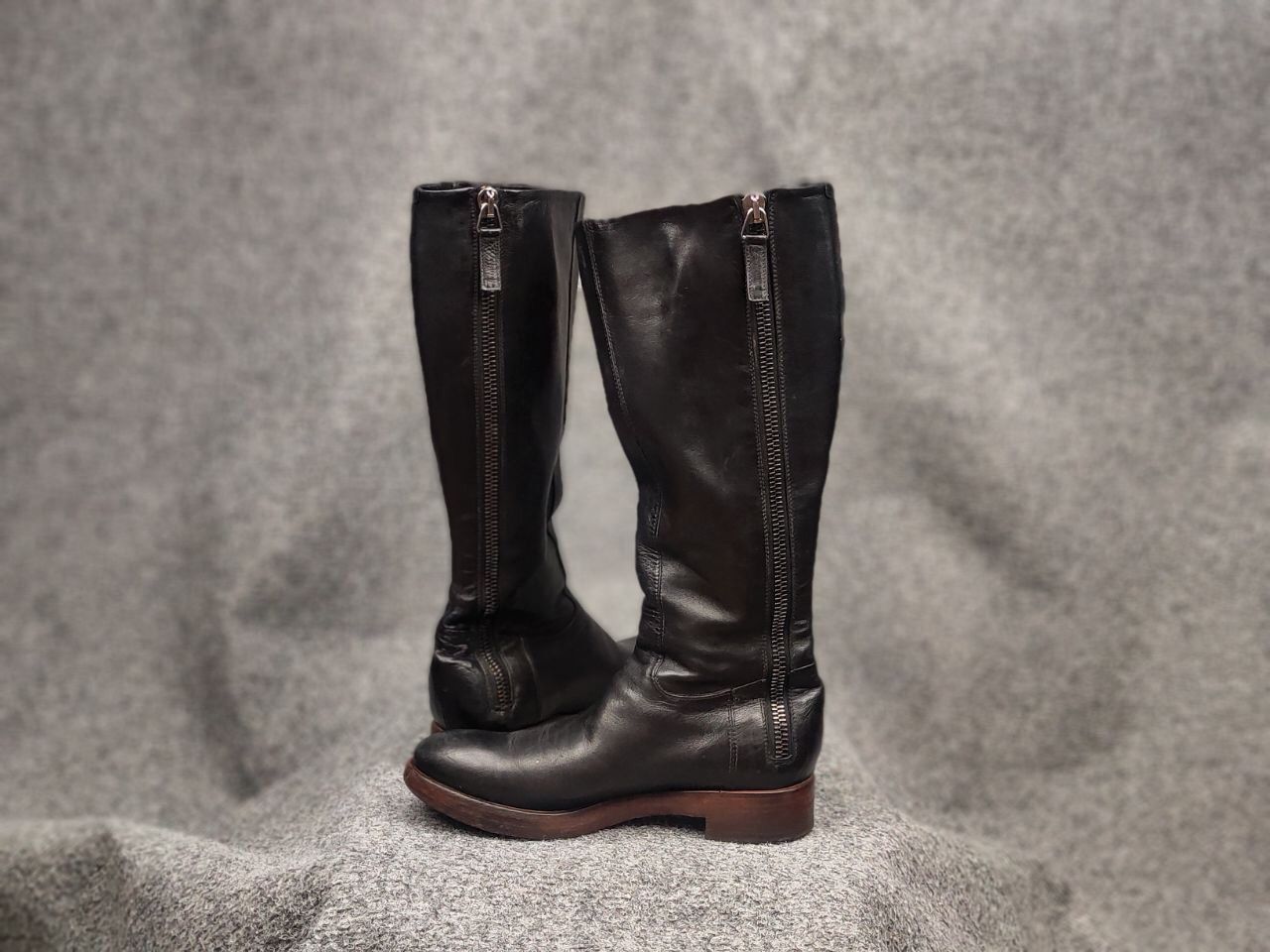 RoccoP Rocco P. Hand Made Torre Saw Patrisio Leather Zip Boots Size US 6 / IT 36 - 12 Thumbnail