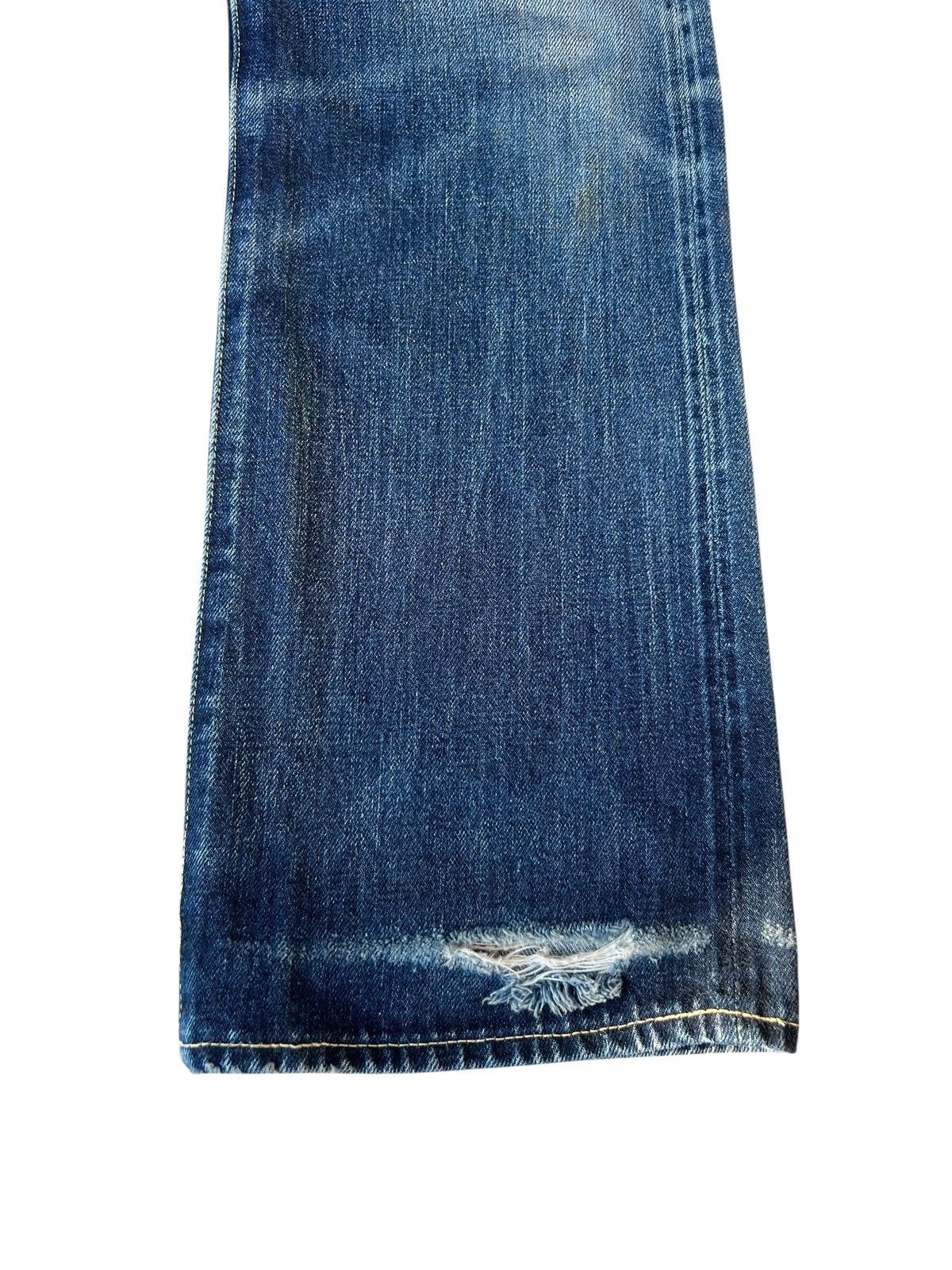 Levi's Vintage Clothing 2000s LVC Levi’s 501 XX Big E Distress Denim Selvedge Jeans Size US 30 / EU 46 - 12 Thumbnail