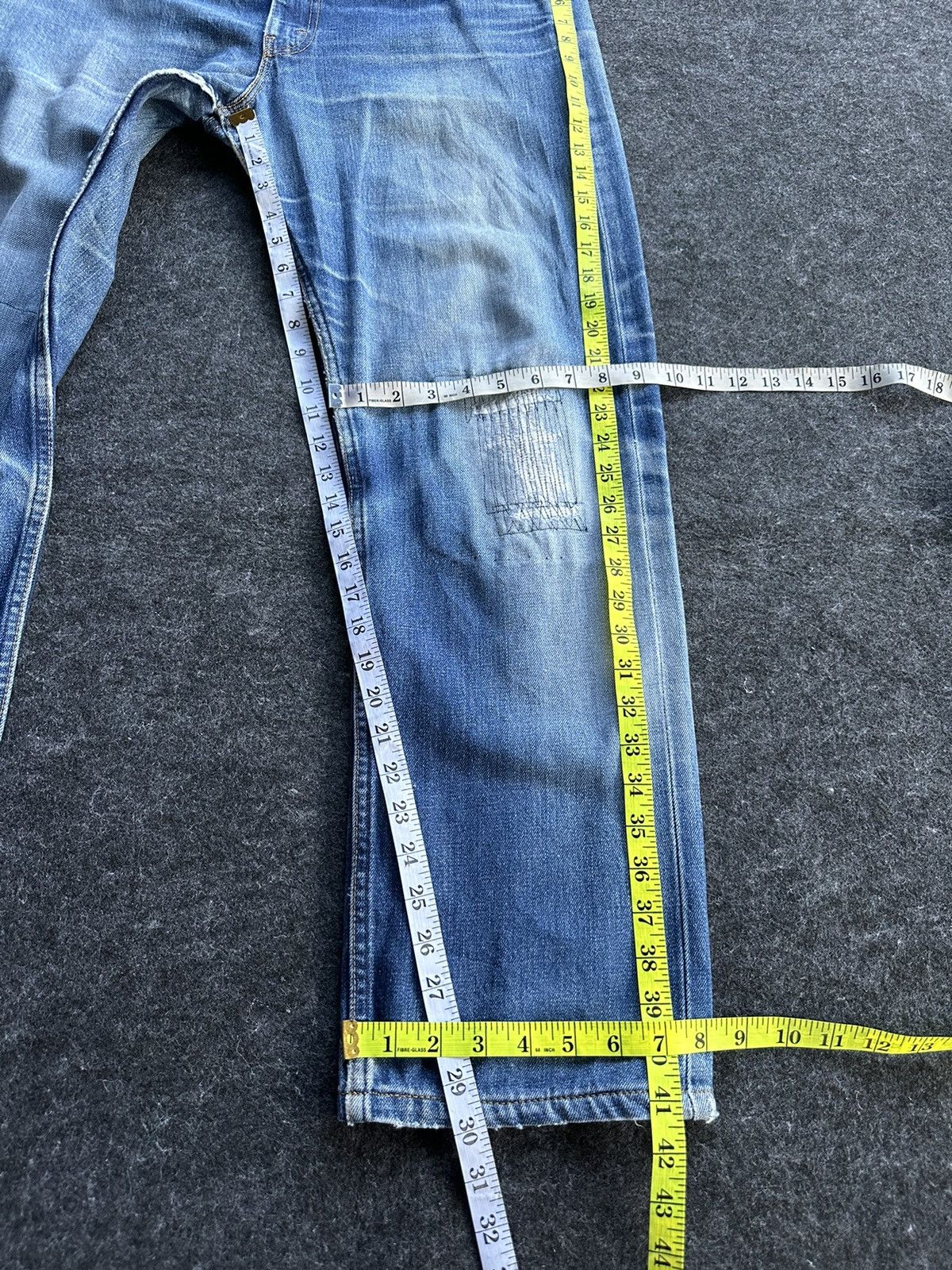 Levi's × Levi's Vintage Clothing × Vintage Vintage Levis 505 Thrashed Distressed Denim D480 Size US 36 / EU 52 - 13 Thumbnail