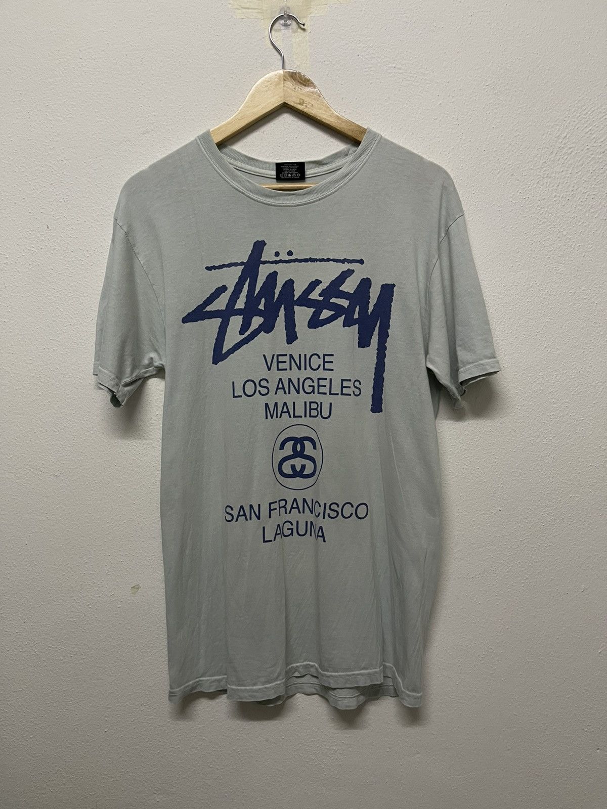 Stussy 2000s STUSSY WORLD TOUR TSHIRT Size US M / EU 48-50 / 2 - 1 Thumbnail
