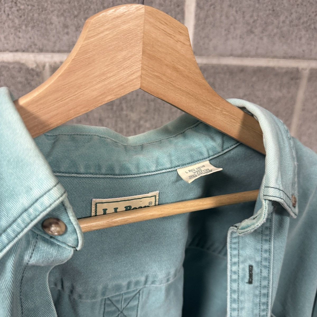 Vintage LL Bean Thrashed Faded Distressed Shirt ERD Grunge Chrome Size US L / EU 52-54 / 3 - 4 Thumbnail