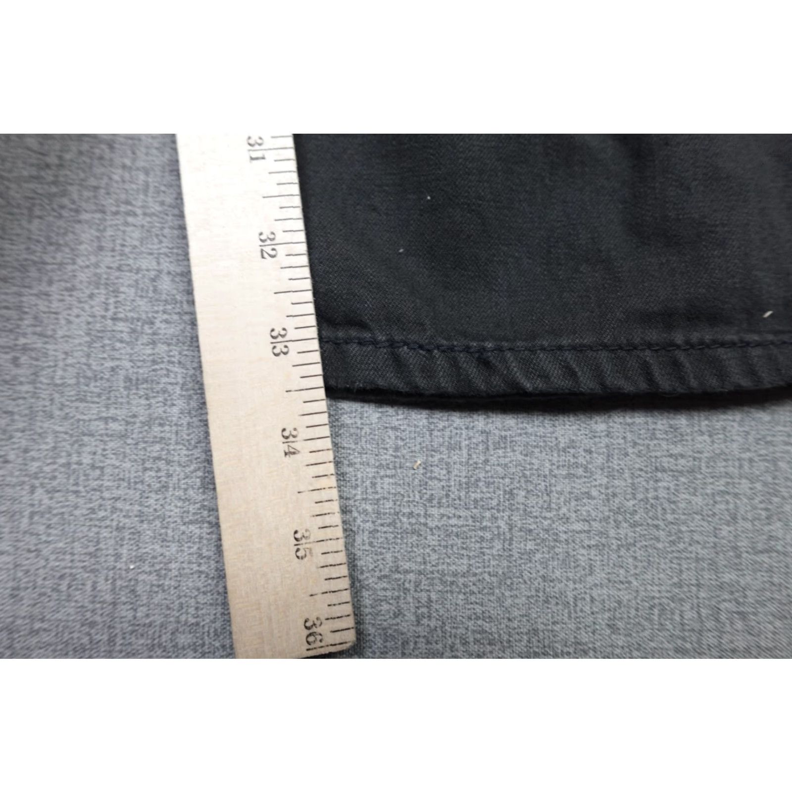Levi's Levi's 505 Pants Mens 33x30 Western Khakis Relaxed Fit Straight Rise High Gray 5-Pocket Denim Size US 33 - 6 Thumbnail