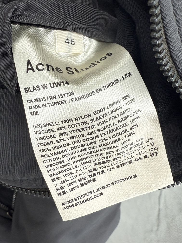 Acne Studios Nylon Black Bomber Size US S / EU 44-46 / 1 - 5 Thumbnail