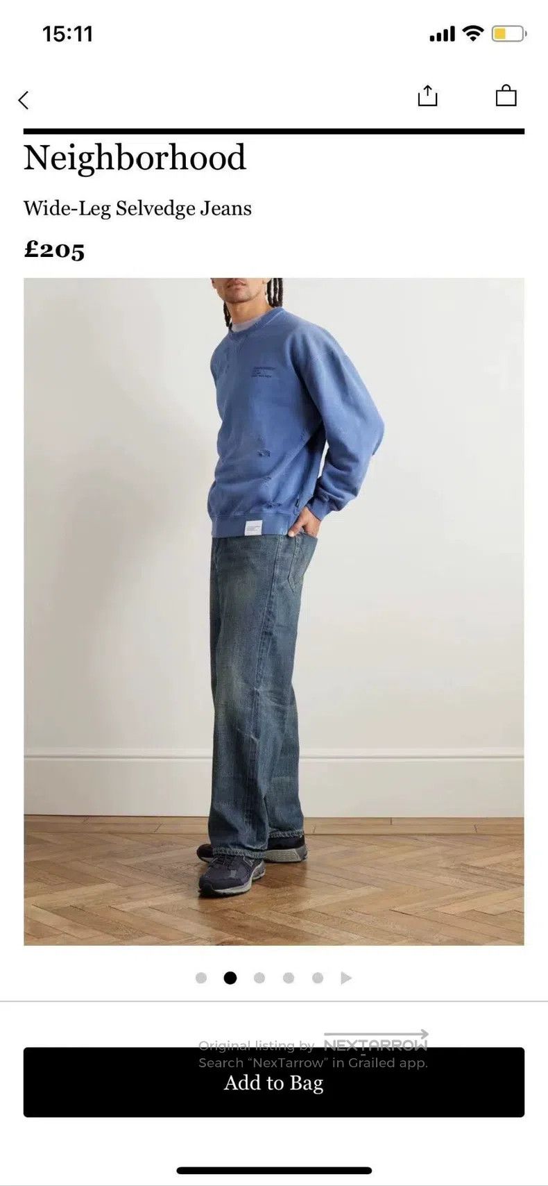 Neighborhood Neighborhood size M Basic Washed Denim Pants, Size M Size US 27 - 7 Thumbnail