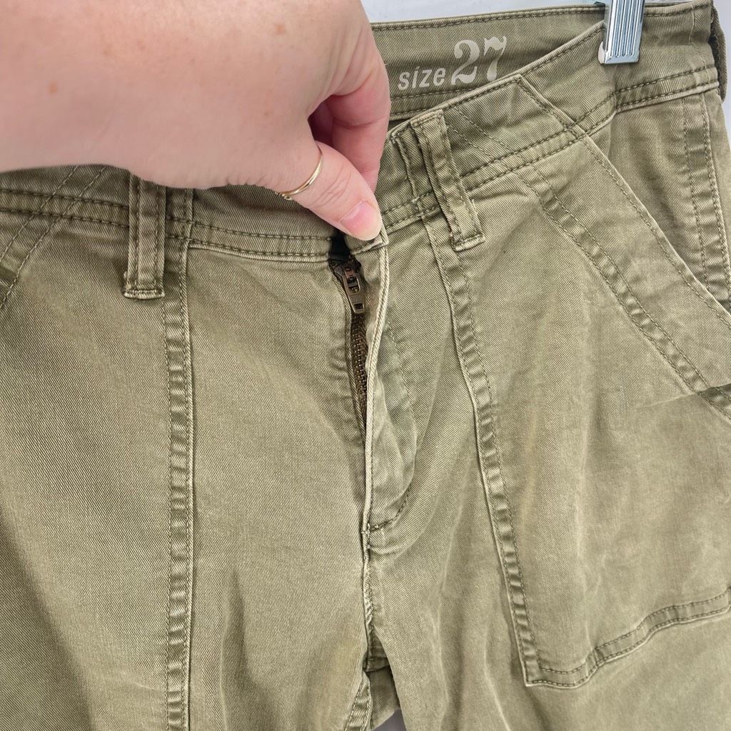 J.Crew J. Crew Womens Chino Pants Cotton Stretch Slash Pocket Taper Size 27" / US 4 / IT 40 - 8 Thumbnail