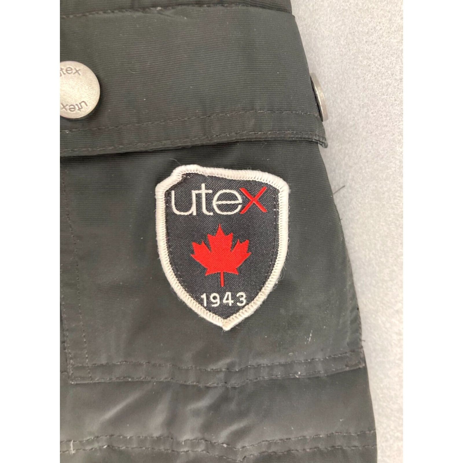 Vintage UTEX Jacket Womens Small Winter Insulated Outdoor Ski - Black - Polyester Softshell Coat - Adult Women - Size S - Anorak - Casual Winter Gear Size S / US 4 / IT 40 - 5 Thumbnail