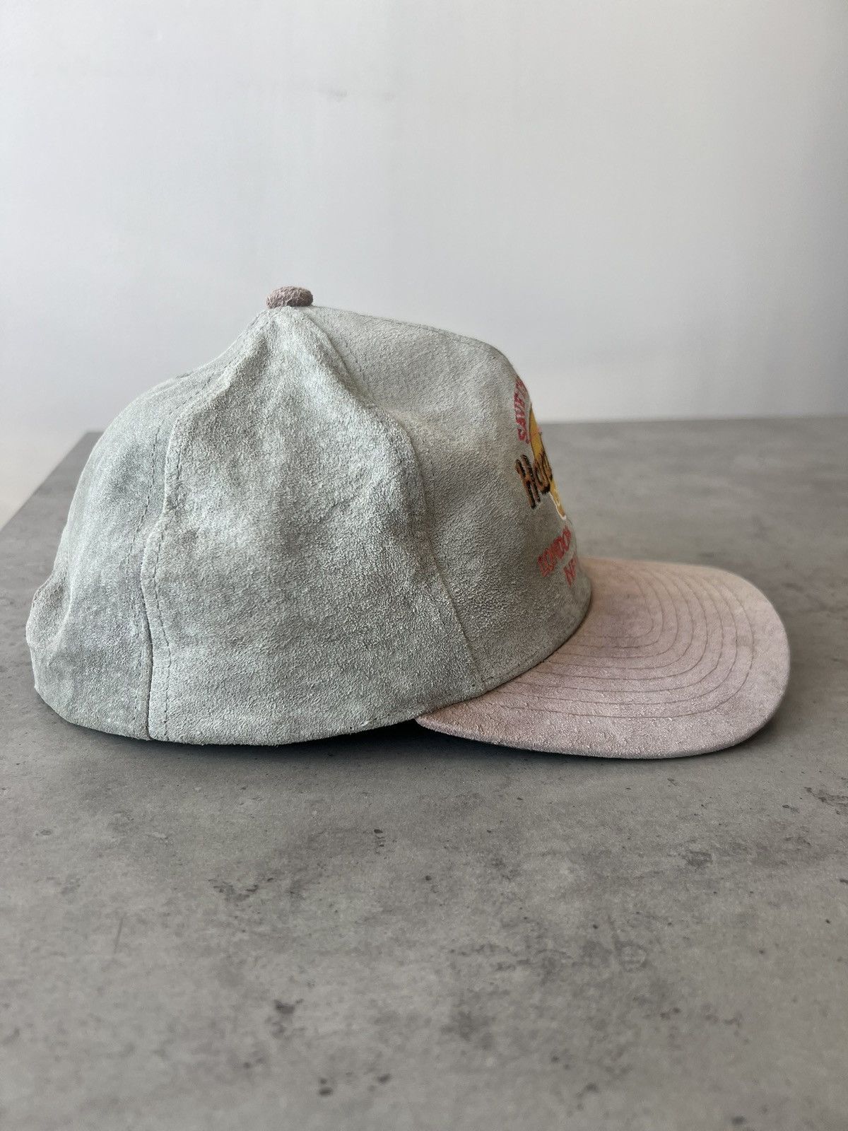 Hard Rock Cafe Vintage Hat Cap Leather Hard Rock Cafe Size ONE SIZE - 6 Thumbnail