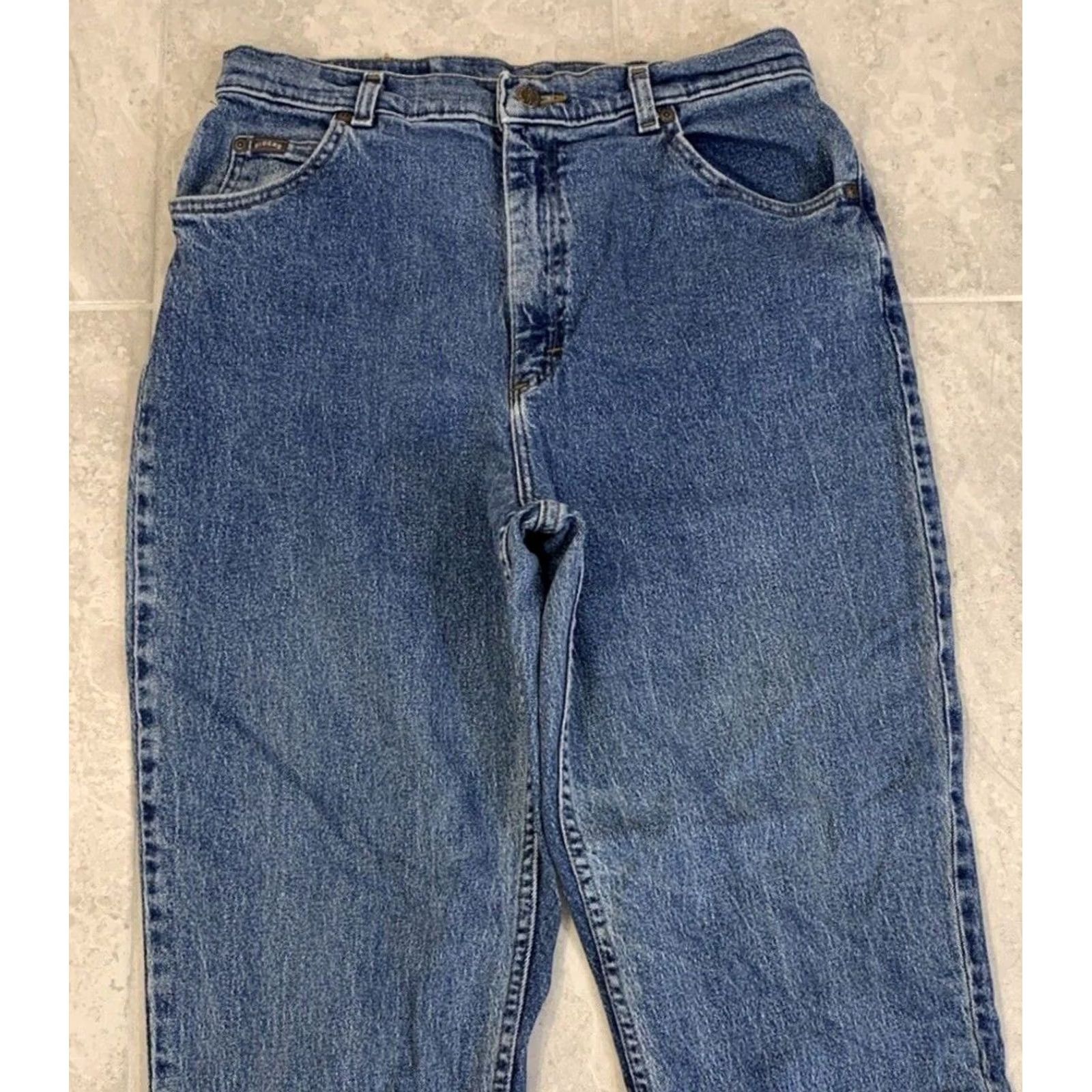 Vintage VINTAGE Riders Jeans Denim Tapered Relaxed Fit 31x30 Women's Blue Jeans Mens Womens Size 32" / US 10 / IT 46 - 3 Thumbnail