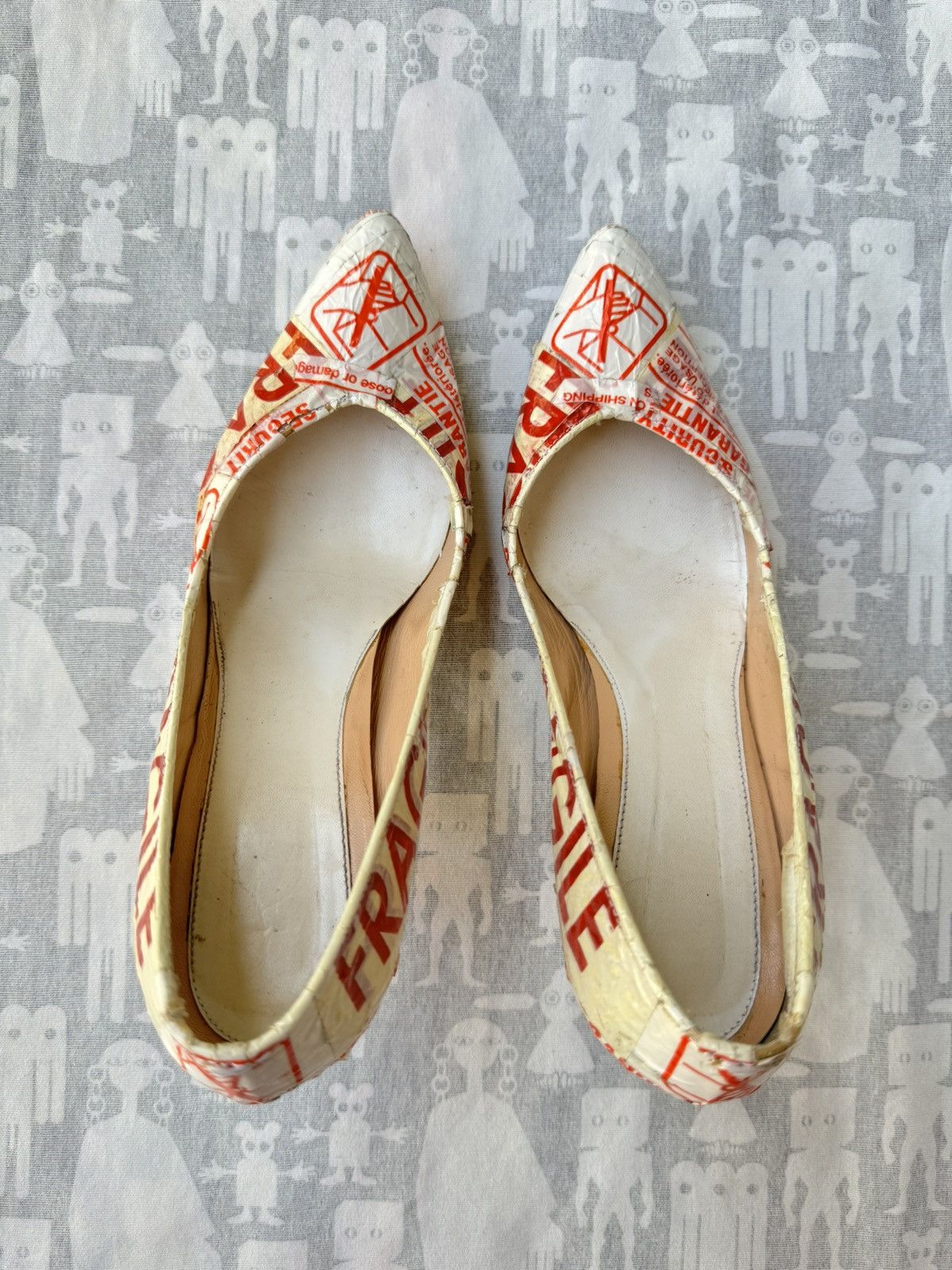 Maison Margiela Maison Martin Margiela SS06 "FRAGILE" Artisanal Pumps Size US 10 / IT 40 - 3 Thumbnail