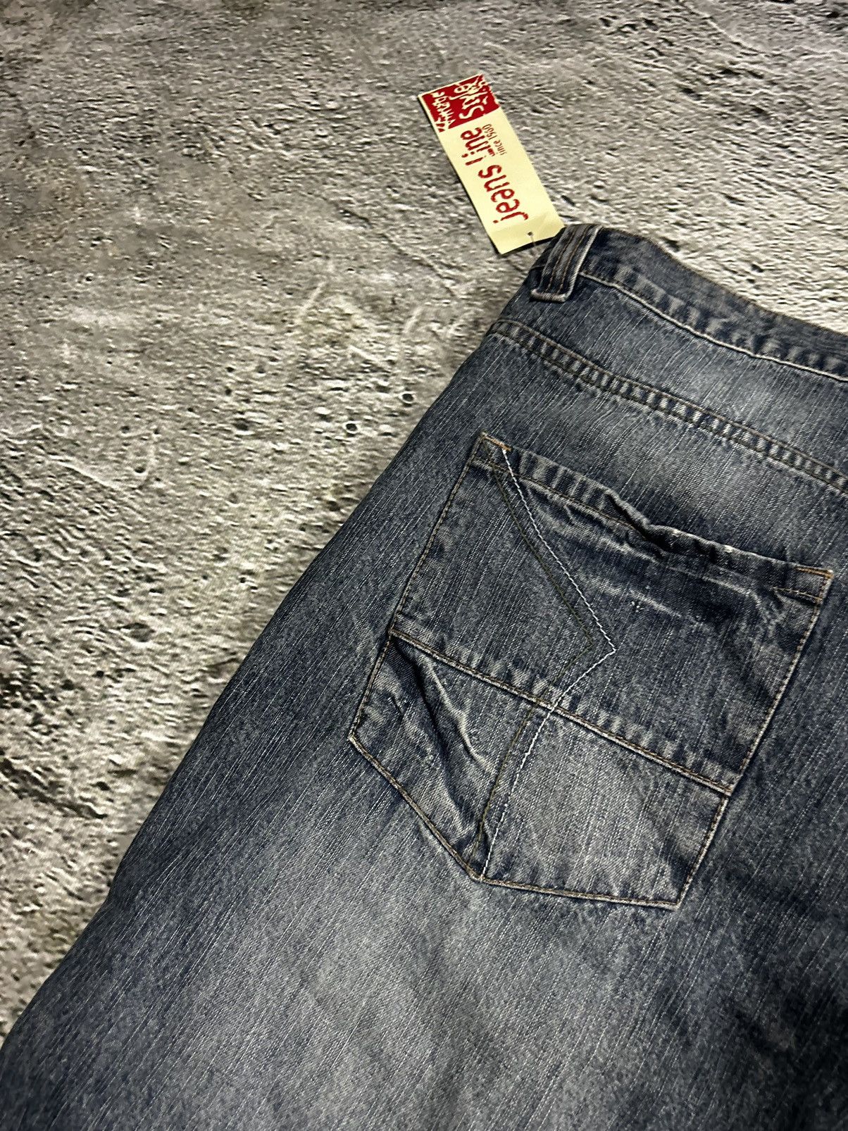 Vintage Jorts vintage baggy Y2K navy denim shorts Size US 40 / EU 56 - 7 Thumbnail
