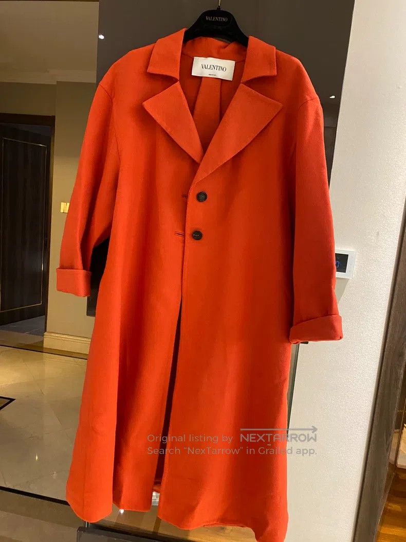 Valentino Valentino Orange-pink wool coat Size M / US 6-8 / IT 42-44 - 1 Thumbnail