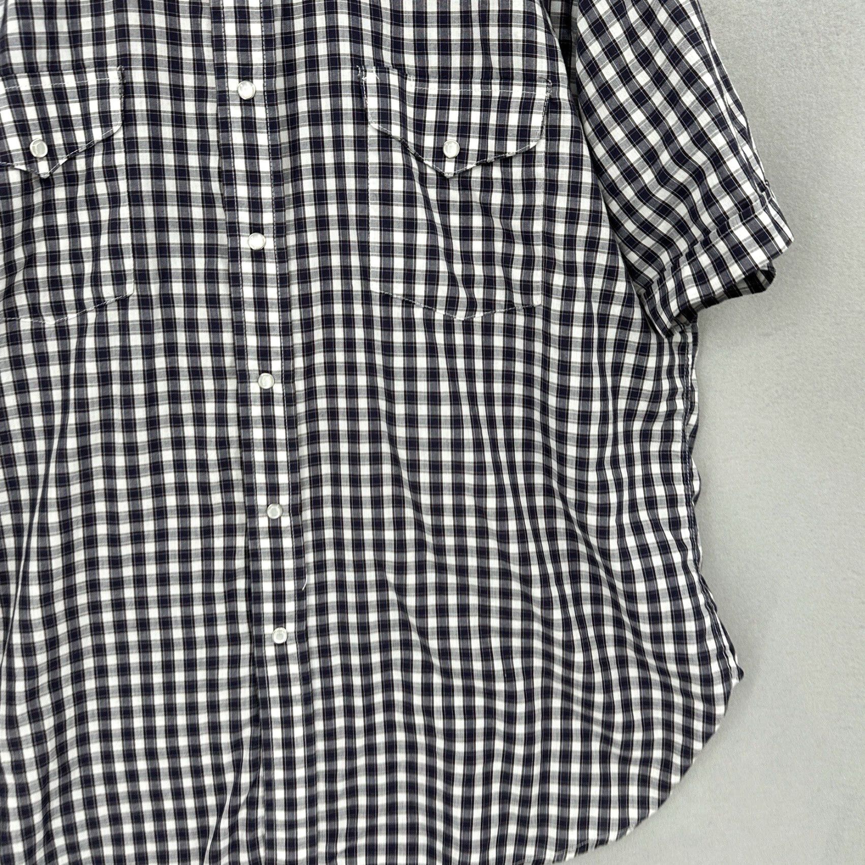 Vintage VINTAGE Panhandle Slim Pearl Snap Shirt Mens XL Rodeo Cowboy Plaid Western Blue Gingham Size US XL / EU 56 / 4 - 3 Thumbnail