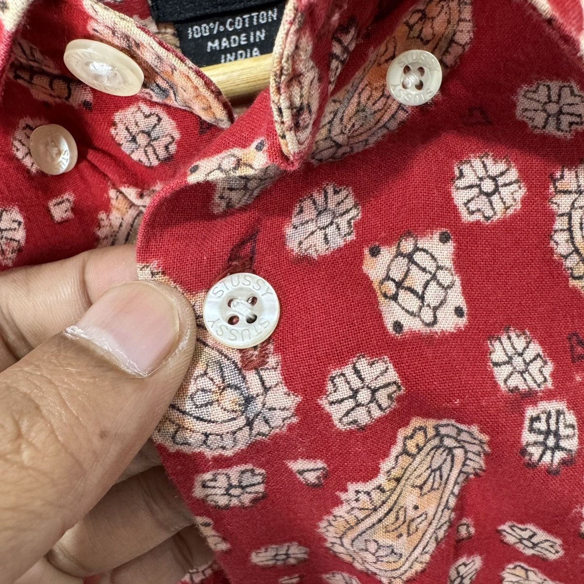 Stussy STUSSY PASLEY BUTTON UPS SHIRT Size US S / EU 44-46 / 1 - 4 Thumbnail