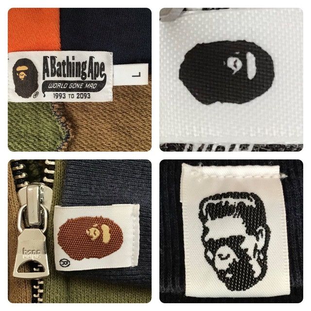 Bape BAPE Crazy color shark full zip hoodie a bathing ape Size US L / EU 52-54 / 3 - 7 Thumbnail