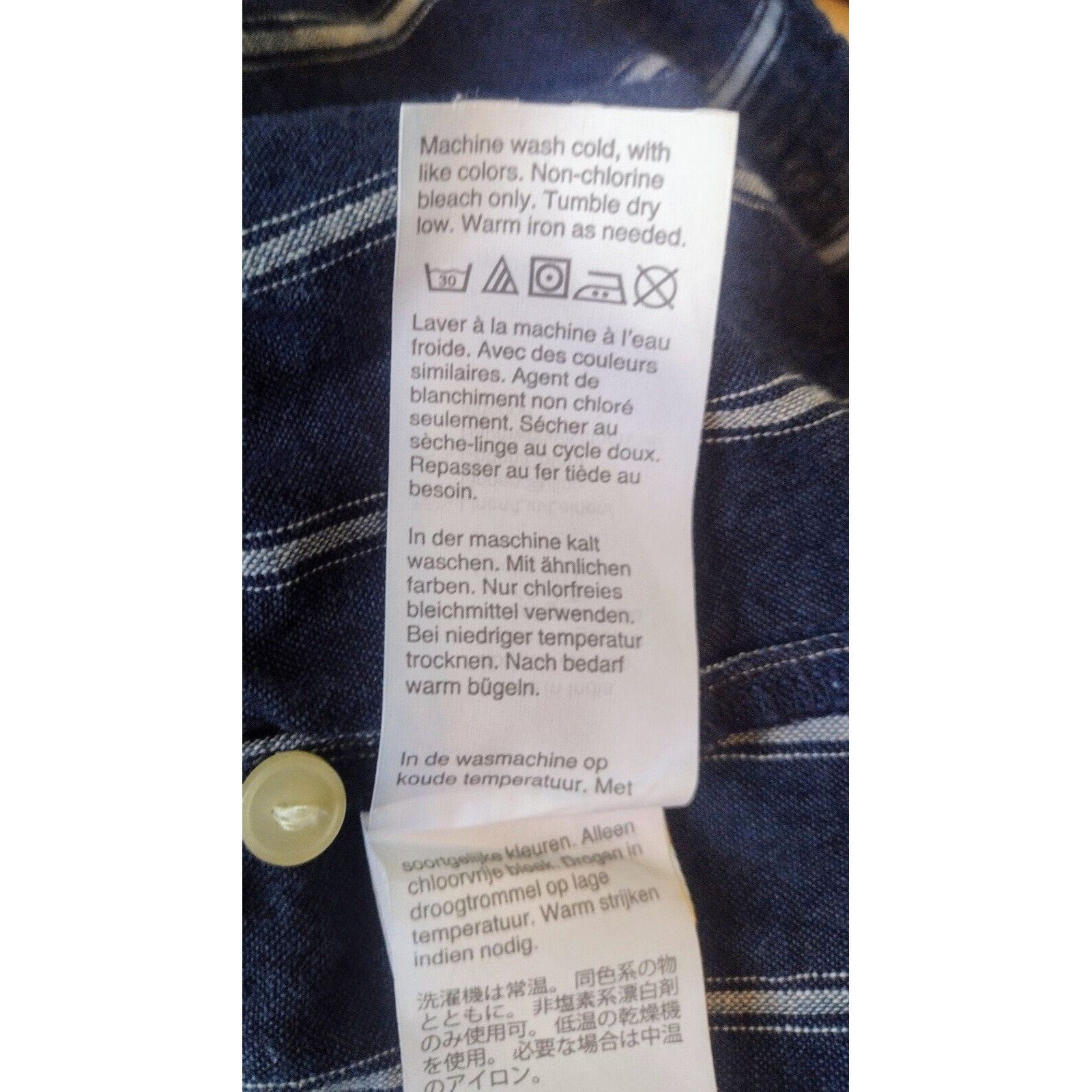 J.Crew J Crew Linen Blend Peplum Top Size 14 Blue Striped Drawstrin Size XL / US 12-14 / IT 48-50 - 9 Thumbnail