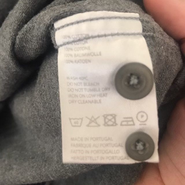 Sunspel Sunspel Grey Long Sleeve Shirt (M) Size US M / EU 48-50 / 2 - 3 Thumbnail