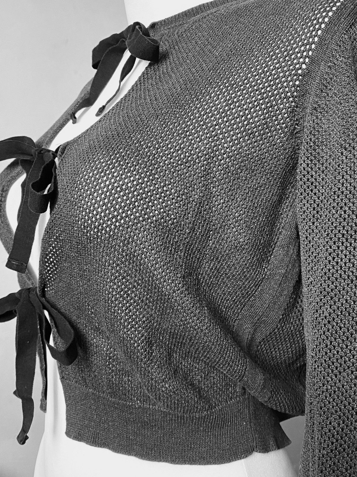 Prada Archive Spring Summer 2009 Prada Collection sweater with Bow Size S / US 4 / IT 40 - 8 Thumbnail