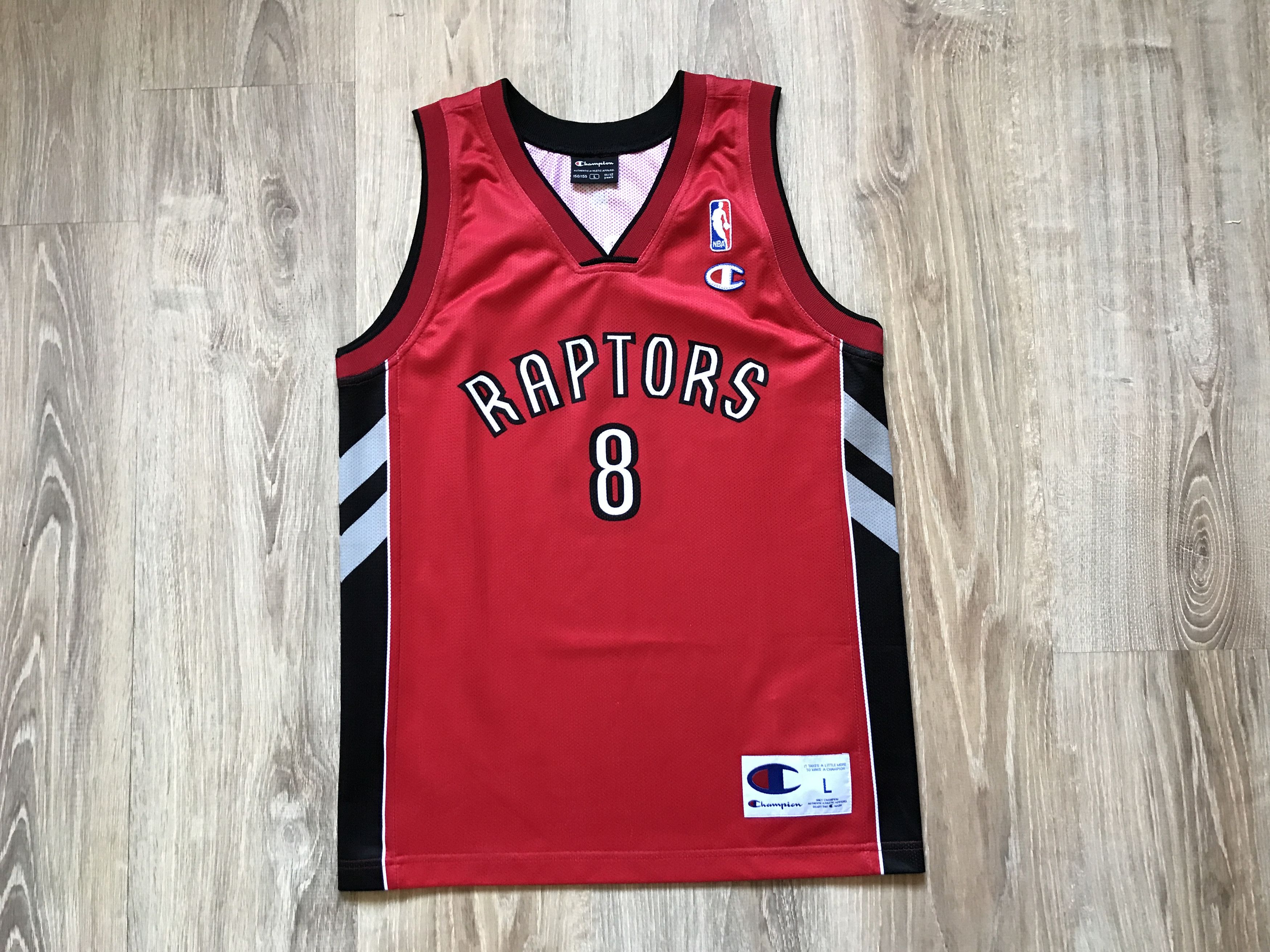 Champion × NBA × Vintage Vintage Champion Kids Toronto Raptors Jose Calderon #8 Size US XXS / EU 40 - 1 Thumbnail