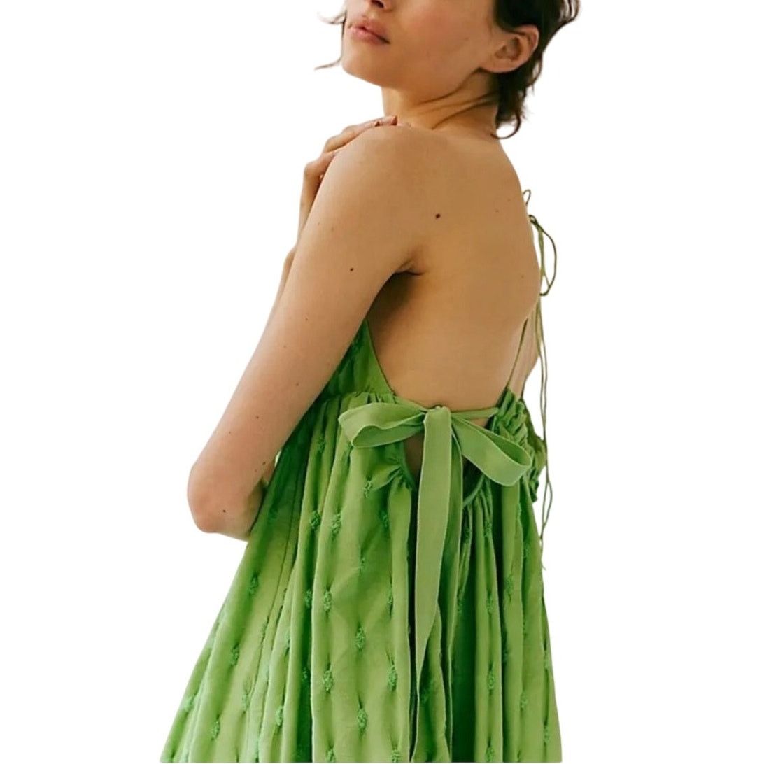 Free People Free People NEW Primmy Midi Dress Size Medium Green Size M / US 6-8 / IT 42-44 - 3 Thumbnail