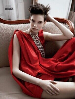 H&M × Maison Margiela Maison Martin Margiela x H&M Red Draped Asymmetrical Dress Size XS / US 0-2 / IT 36-38 - 4 Thumbnail
