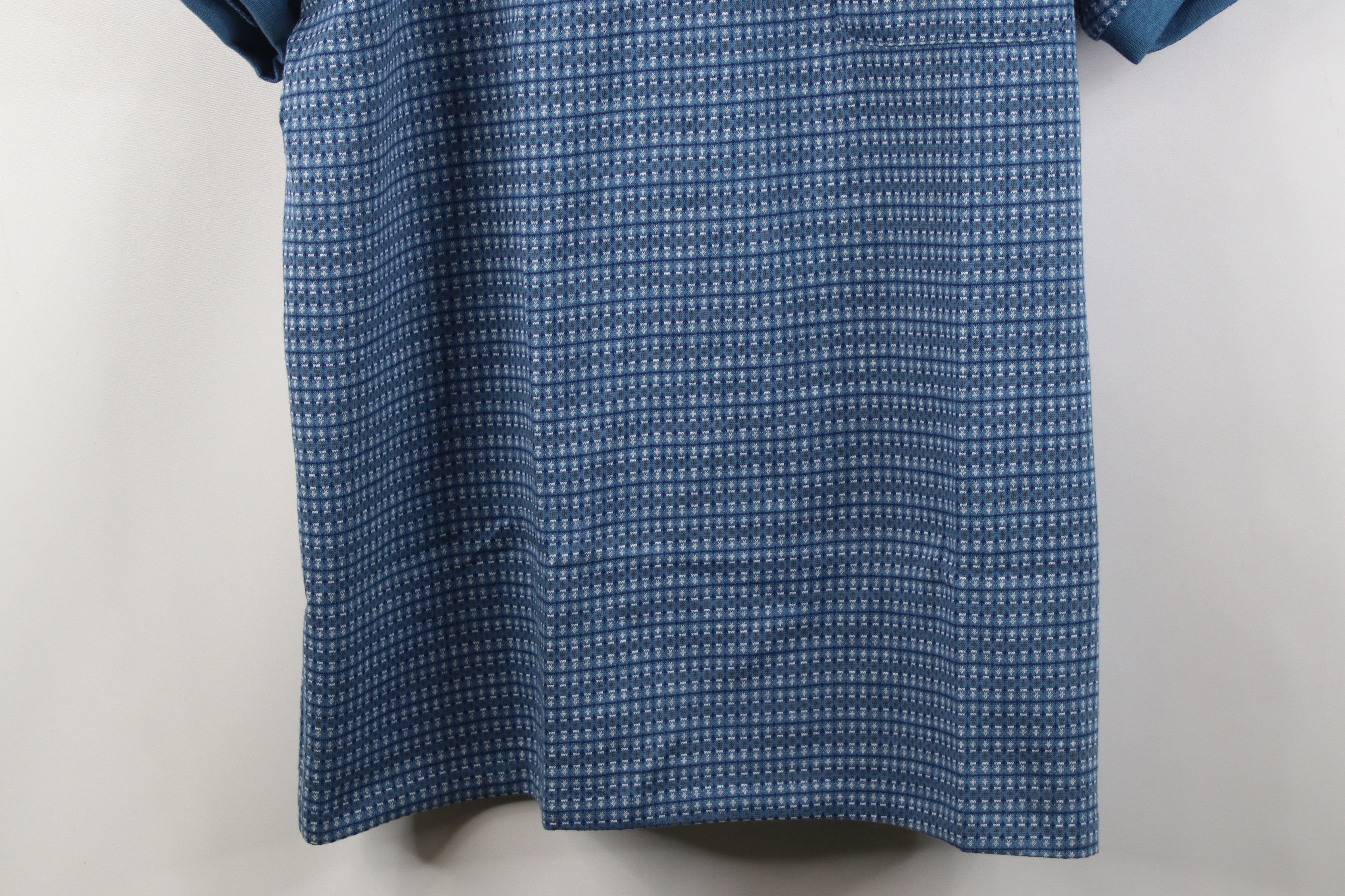 Vintage Vintage 90s Streetwear Knit Ringer Golf Polo Shirt Blue Size US L / EU 52-54 / 3 - 3 Thumbnail