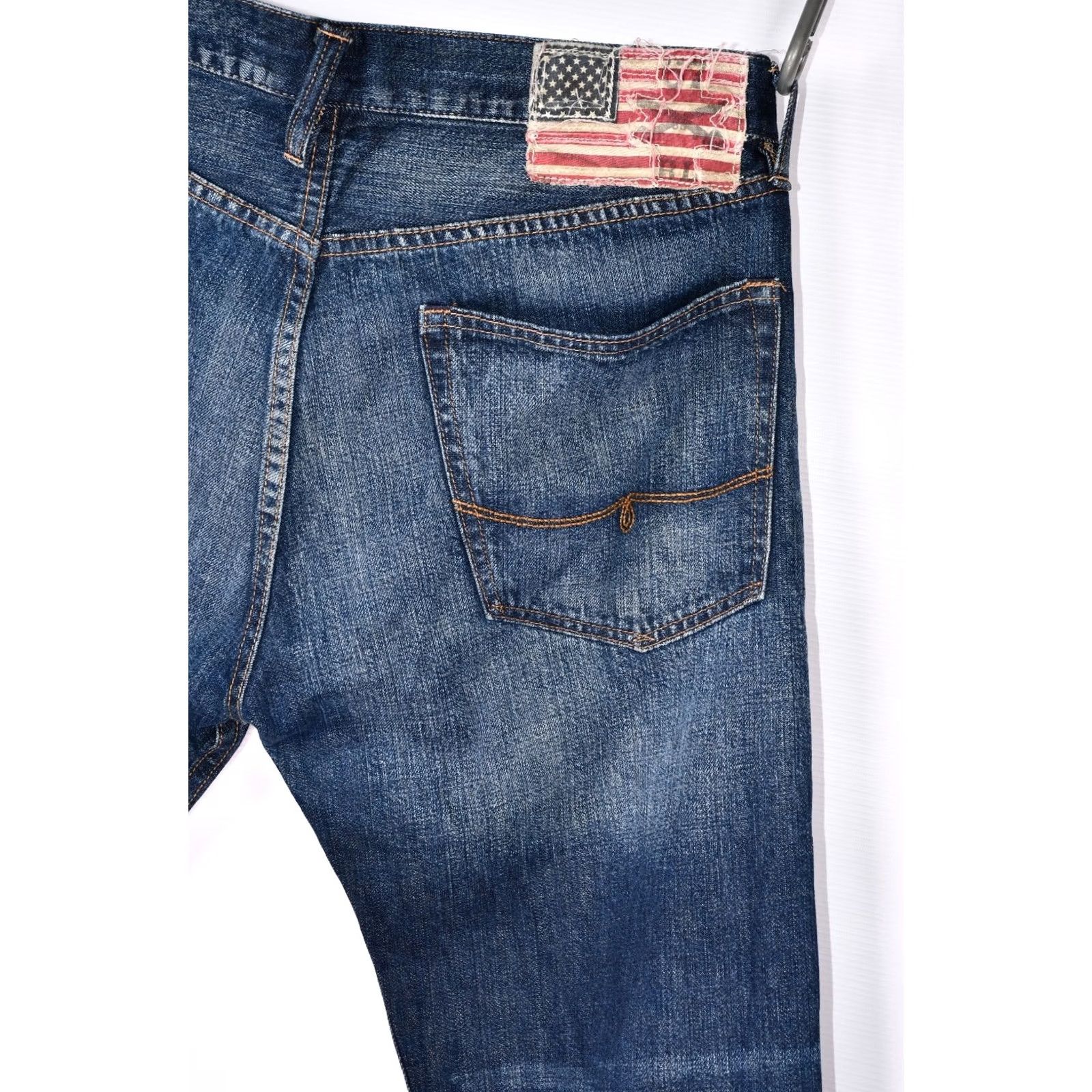 Polo Ralph Lauren POLO RALPH LAUREN MERCER SLIM STRAIGHT JEANS MEN W34 L32 BLUE 100% COTTON DENIM 5-POCKET INSEAM 32 Size US 34 / EU 50 - 7 Thumbnail