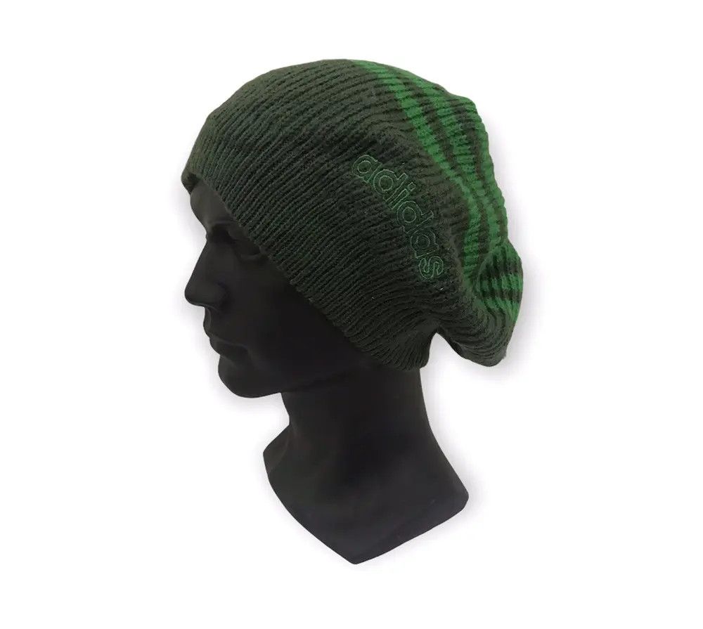 Adidas × Vintage Adidas Knit Beanie Hat Size ONE SIZE - 3 Thumbnail