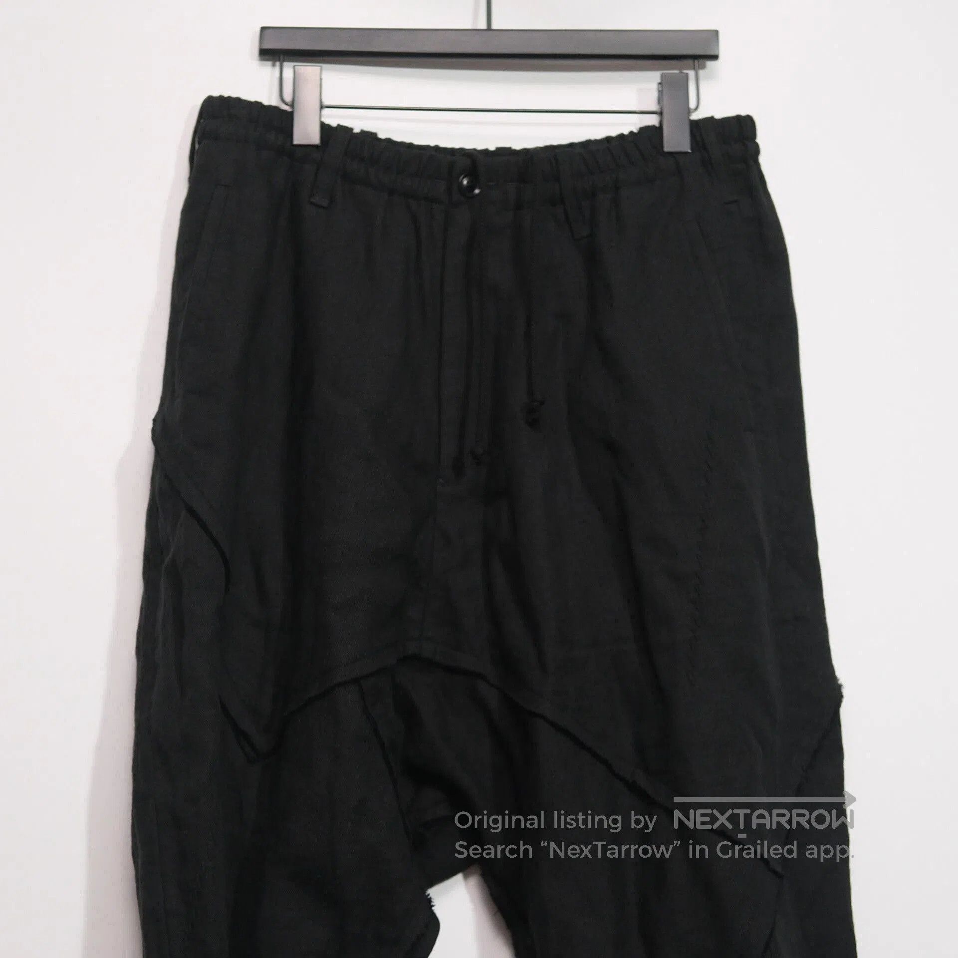 Yohji Yamamoto Yohji Yamamoto Black Low Rise Trousers. Size US 26 / EU 42 - 3 Thumbnail