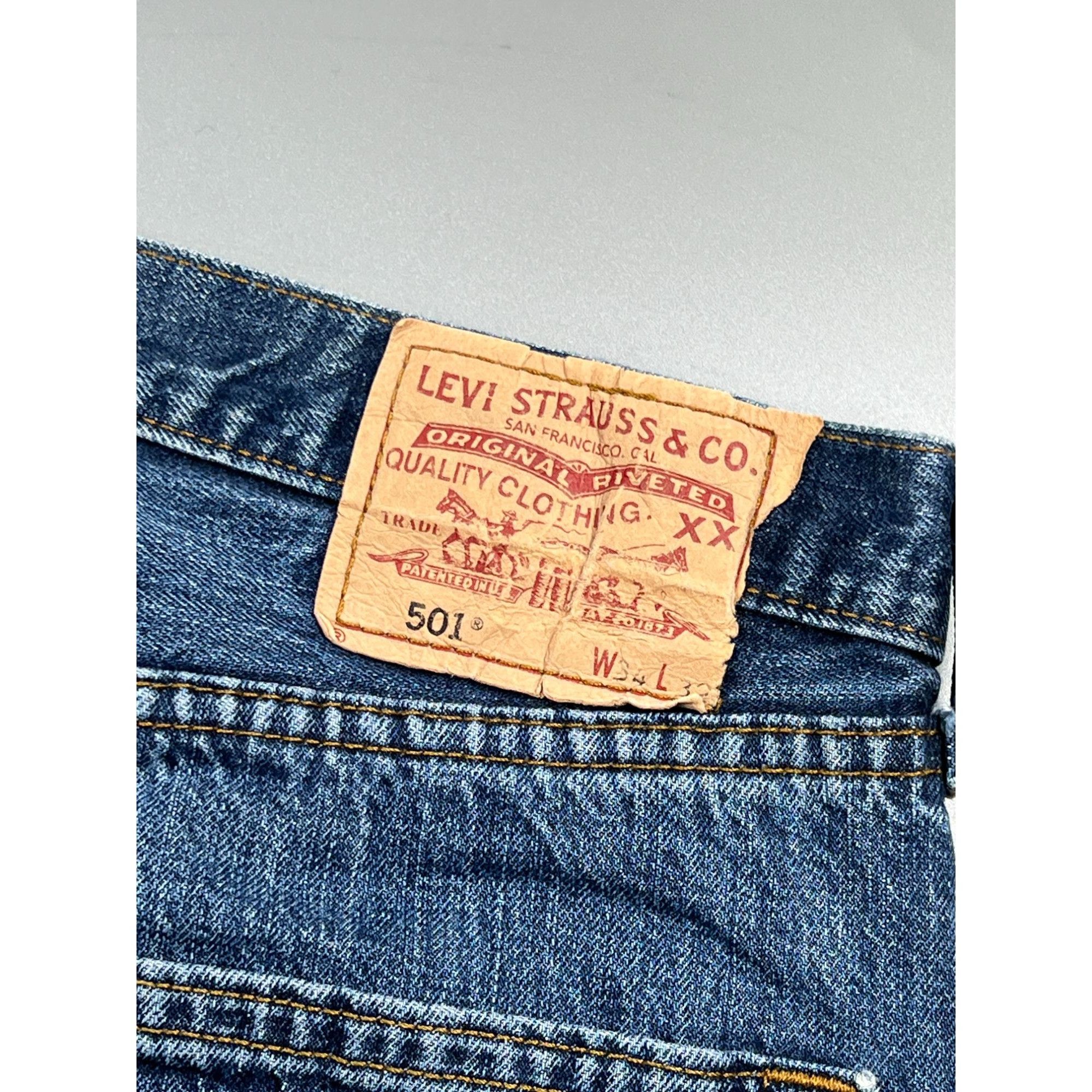 Levi's Levi’s 501 Distressed Denim Jeans Pants (Y0926) Size US 34 / EU 50 - 16 Thumbnail