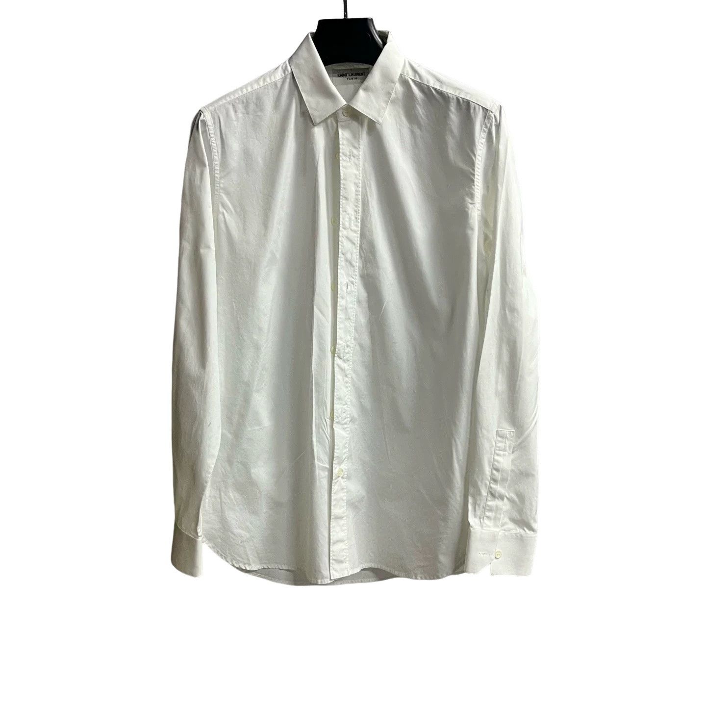 Saint Laurent Paris Saint Laurent Classic White Long Sleeve Shirt 39 Size US M / EU 48-50 / 2 - 1 Thumbnail
