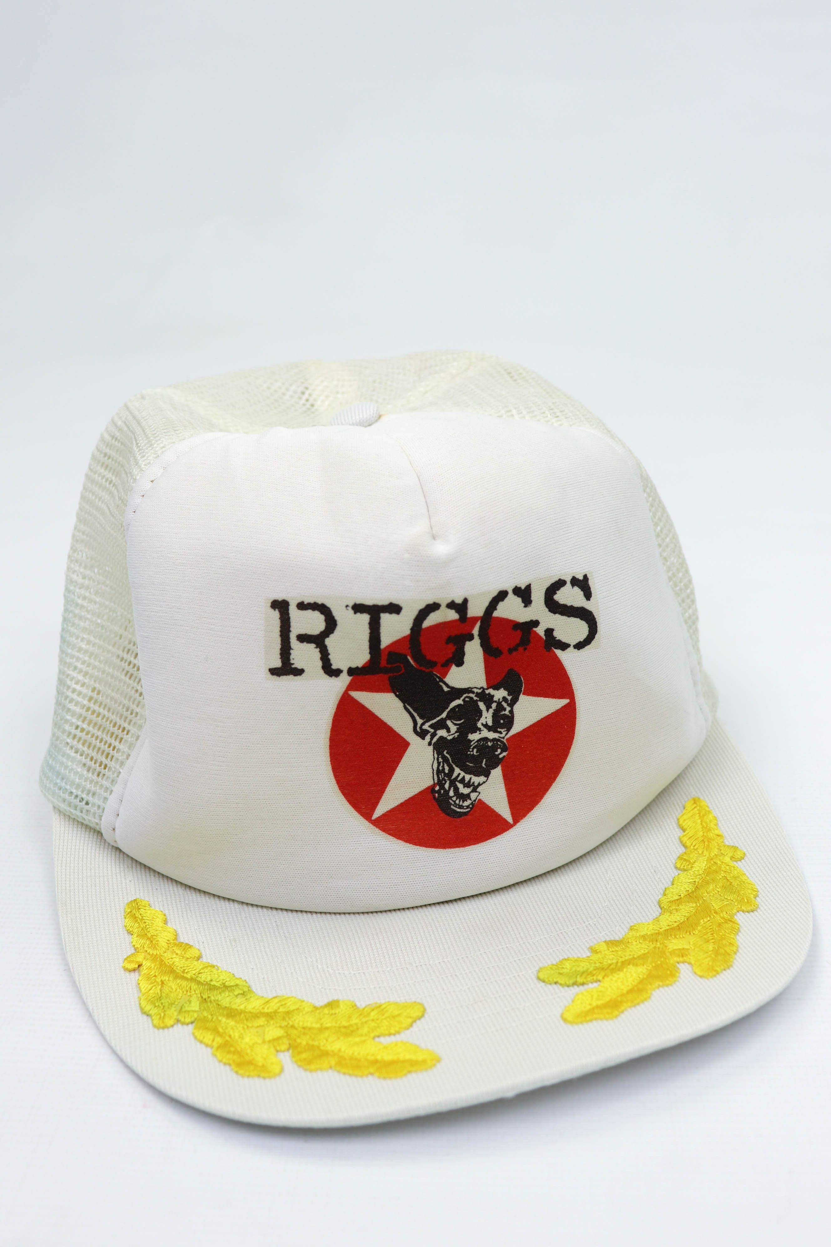 Vintage 80-90s Vintage RIGGS White Trucker Cap Hat Size ONE SIZE - 10 Thumbnail