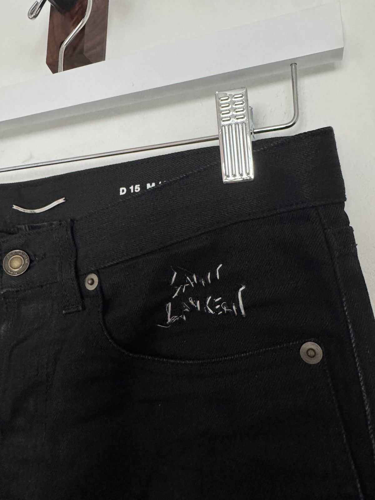 Saint Laurent Paris Waxed Logo D15 Denim Size US 30 / EU 46 - 2 Thumbnail