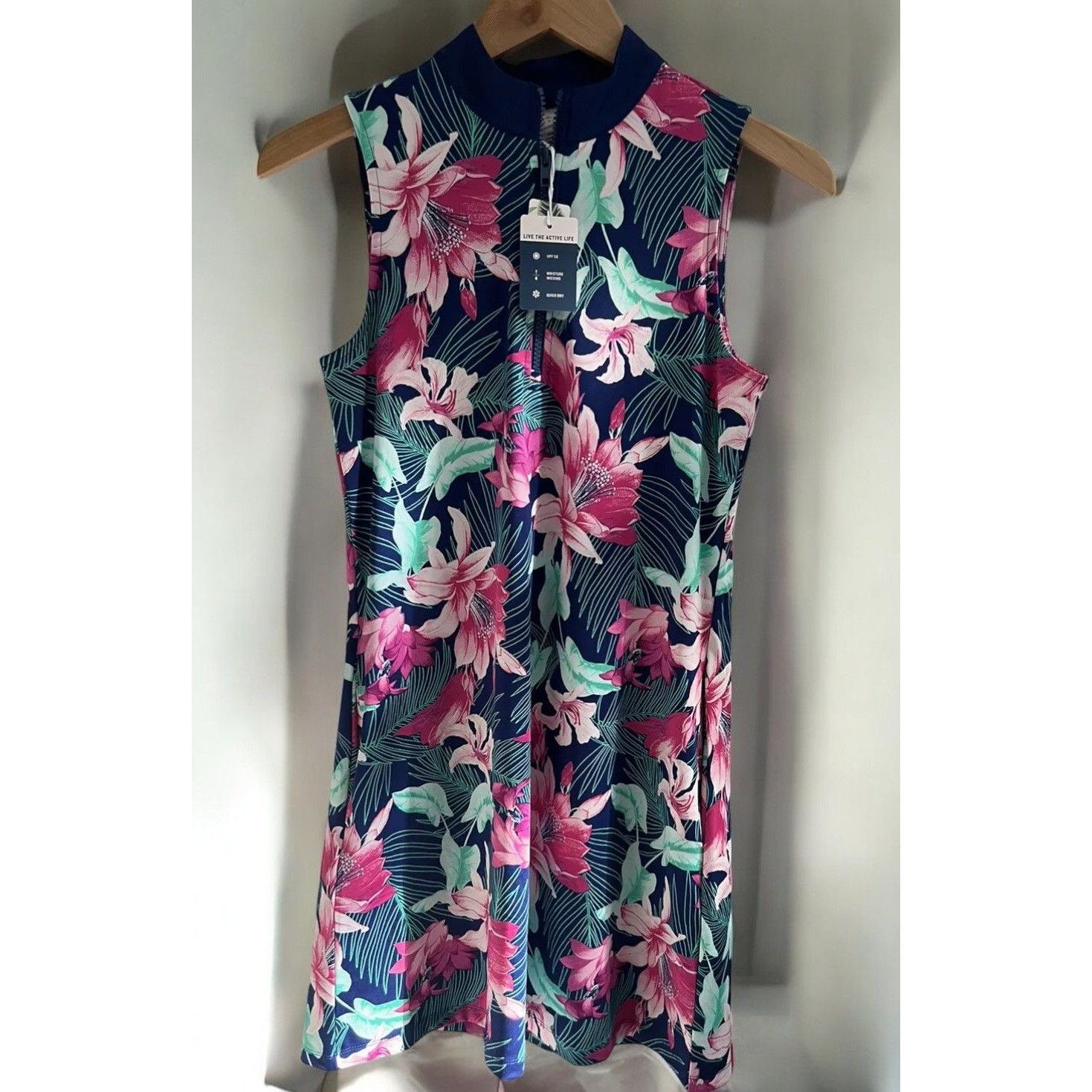 Tommy Bahama Tommy Bahama Womens Floral Sleeveless UPF 50 Racquet Paddle Size S / US 4 / IT 40 - 7 Thumbnail