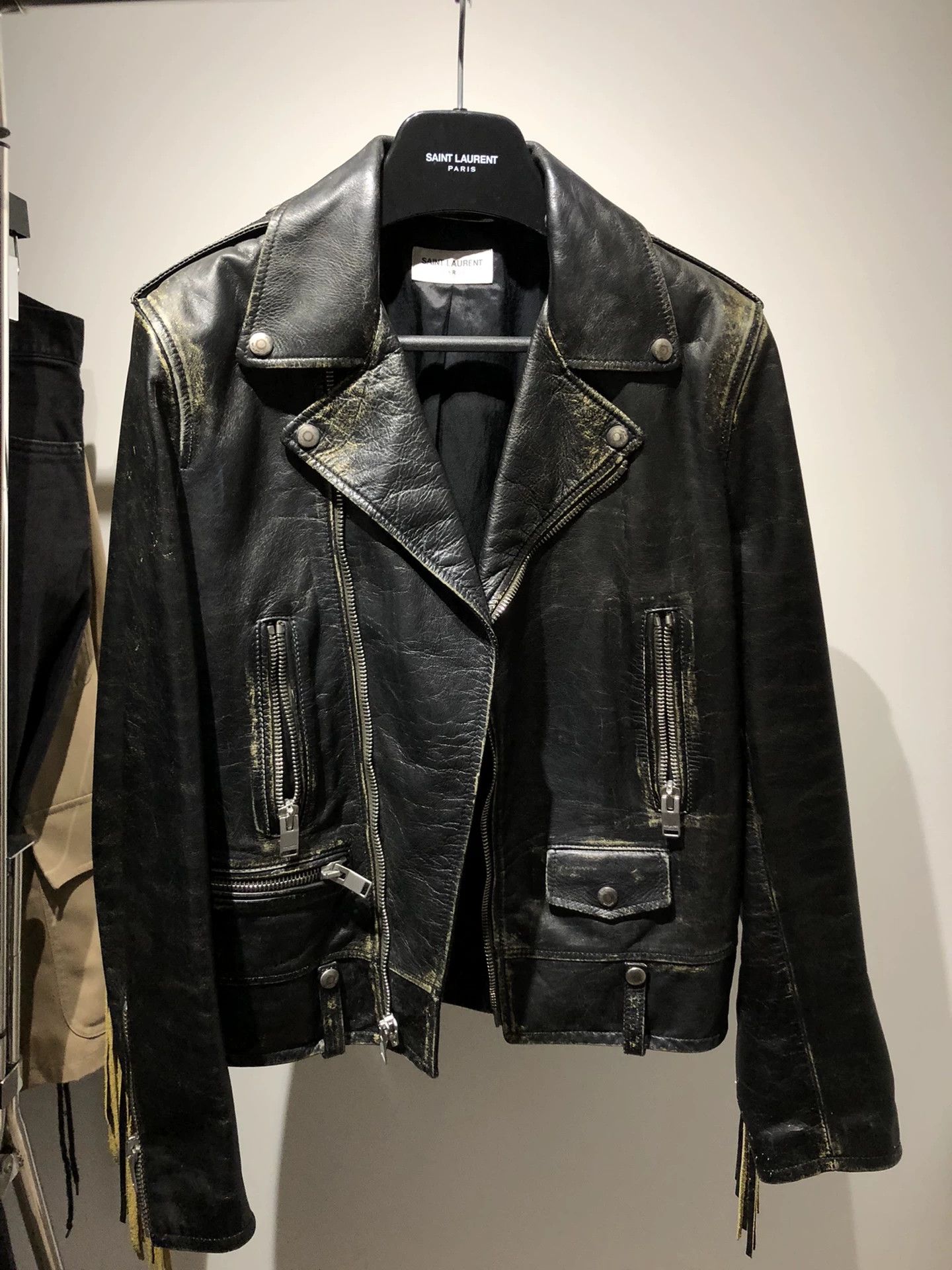Saint Laurent Paris Saint Laurent Paris L01 vintage tassel leather jacket Size US M / EU 48-50 / 2 - 1 Thumbnail